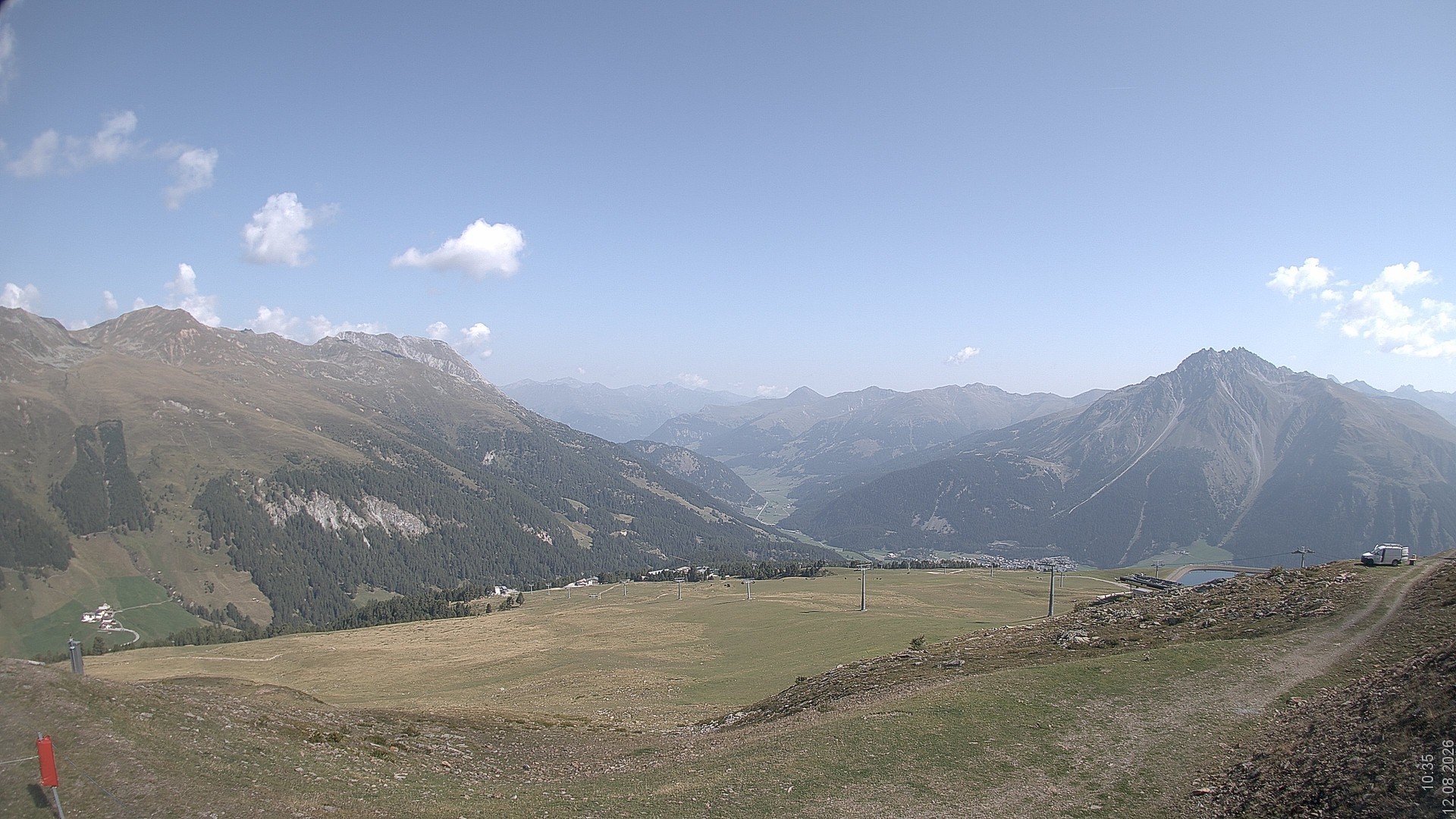 Archiv Foto Webcam Blick vom Rojen - Vinschgau