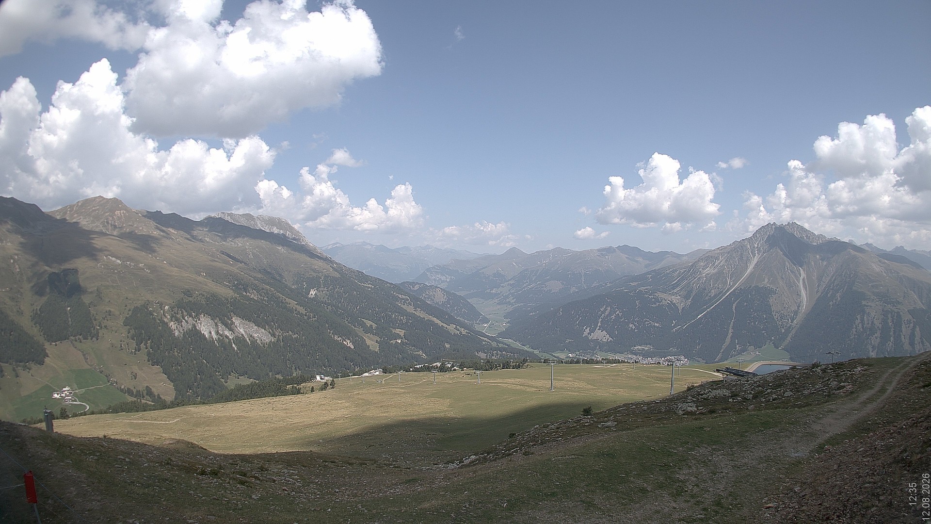 Archiv Foto Webcam Blick vom Rojen - Vinschgau
