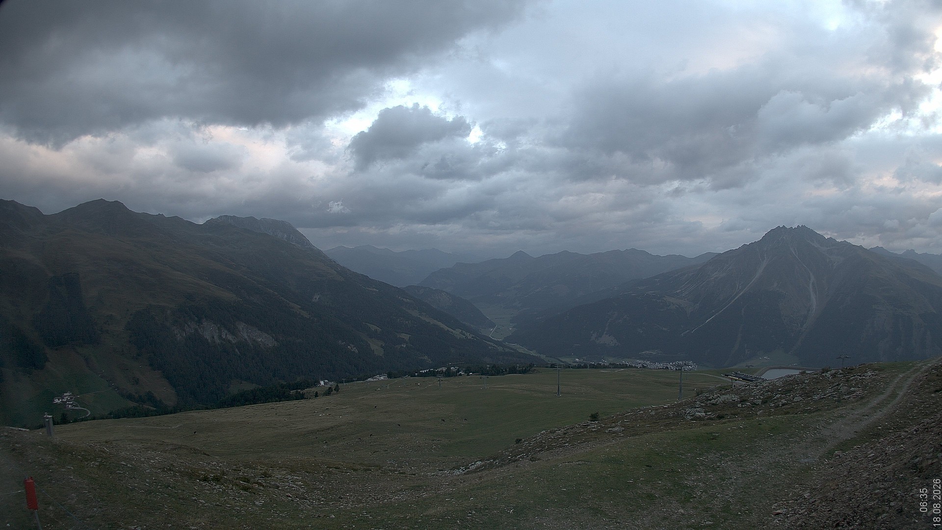 Archiv Foto Webcam Blick vom Rojen - Vinschgau
