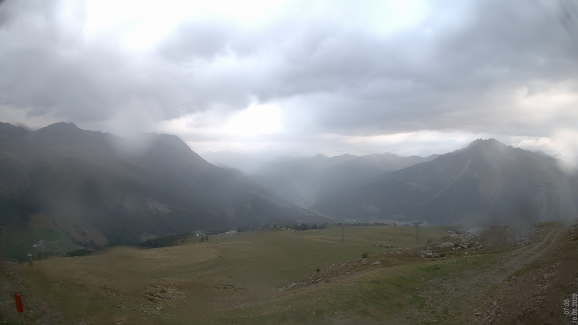 Archiv Foto Webcam Blick vom Rojen - Vinschgau
