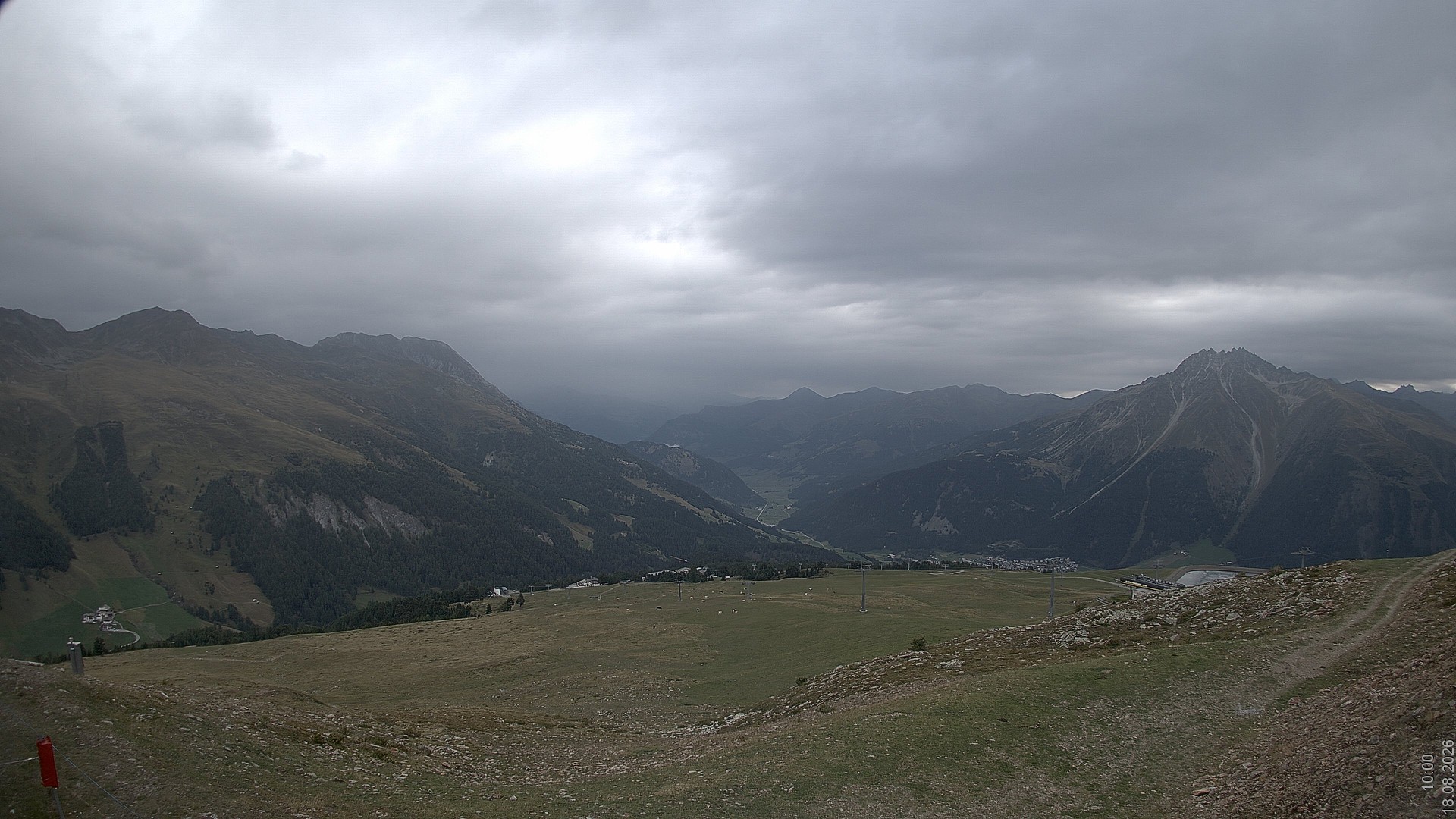 Archiv Foto Webcam Blick vom Rojen - Vinschgau