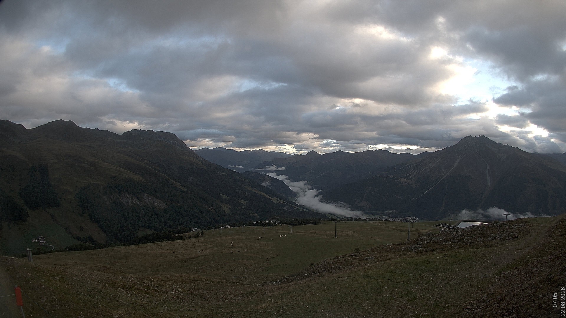 Archived image Webcam View Rojen Mountain, Vinschgau