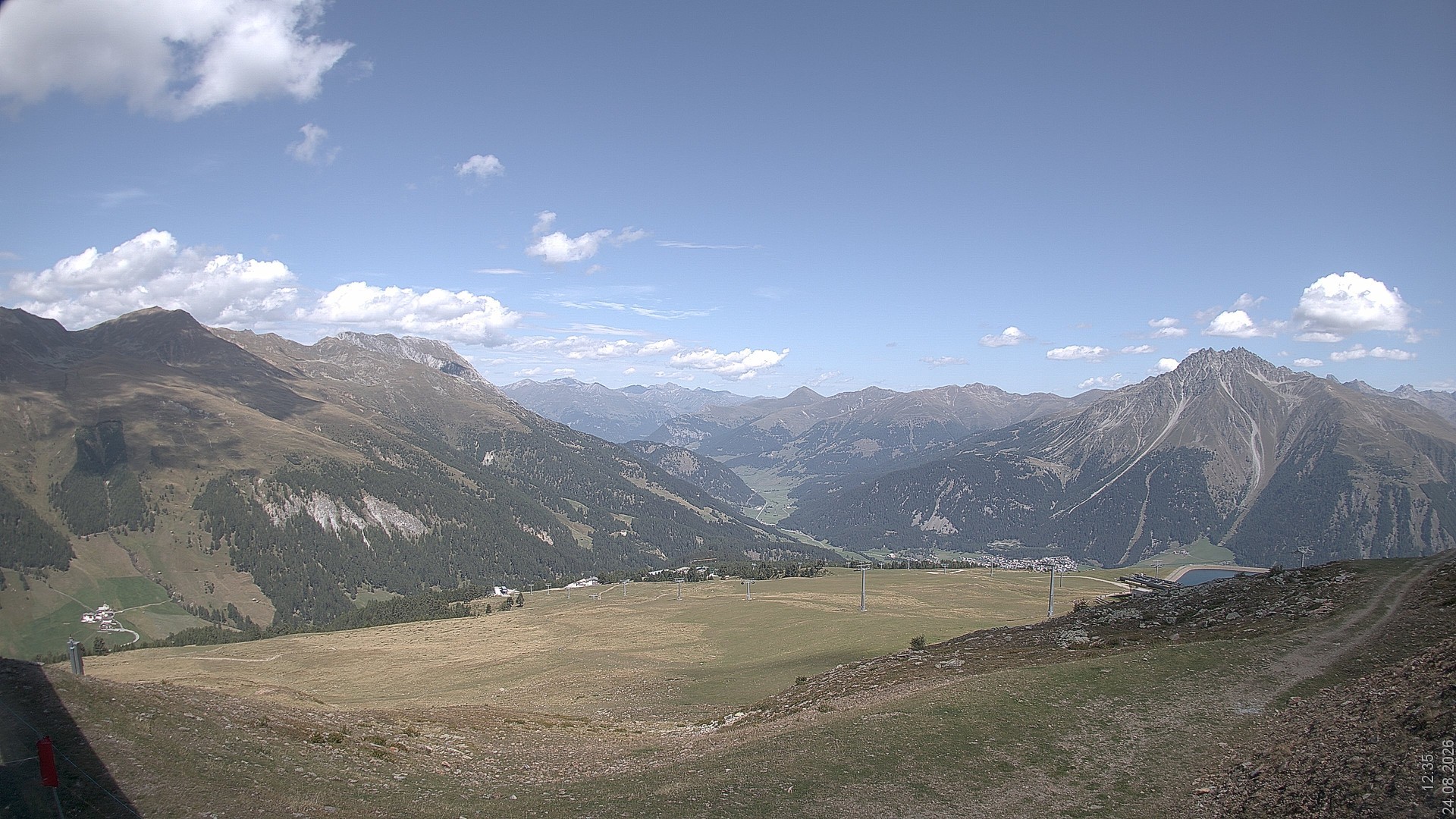 Archiv Foto Webcam Blick vom Rojen - Vinschgau