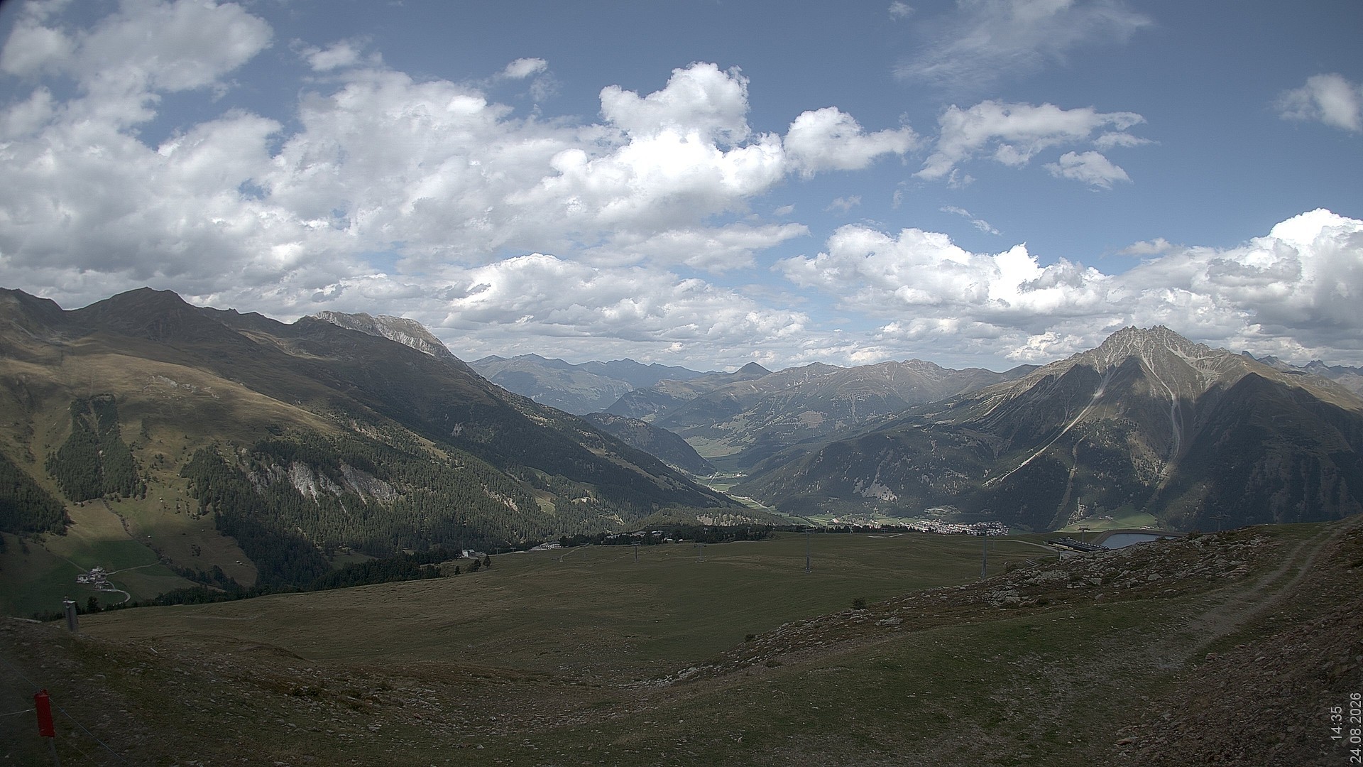Archiv Foto Webcam Blick vom Rojen - Vinschgau