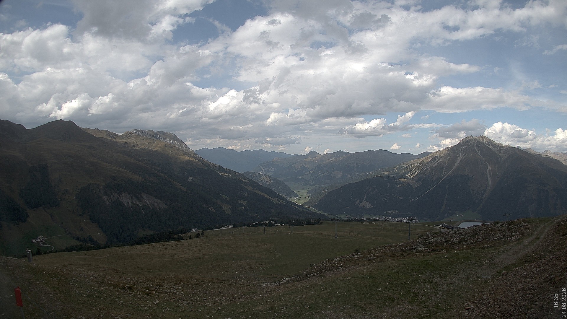 Archiv Foto Webcam Blick vom Rojen - Vinschgau