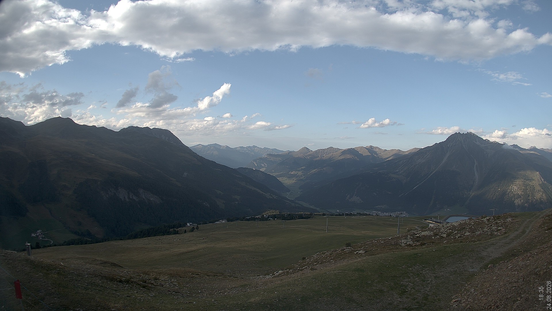 Archiv Foto Webcam Blick vom Rojen - Vinschgau