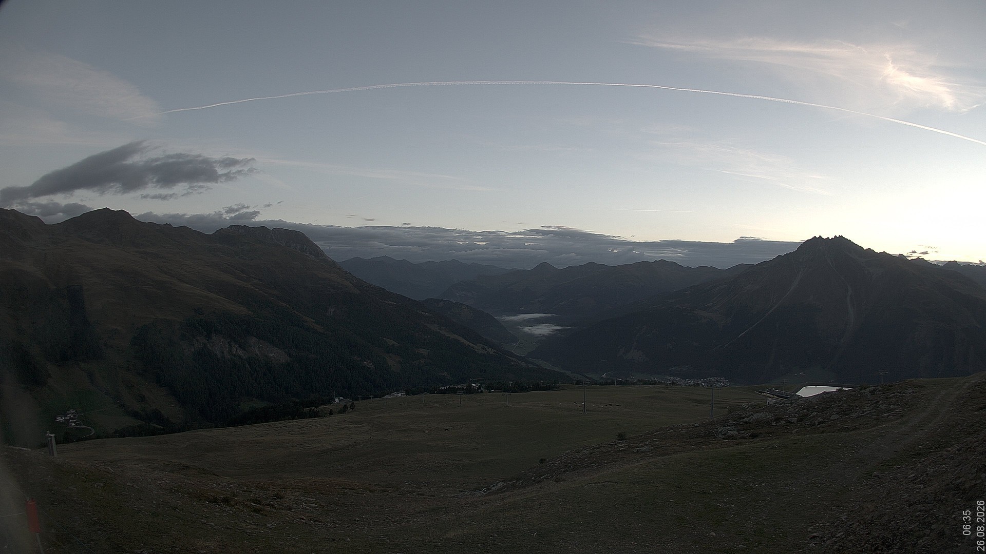 Archiv Foto Webcam Blick vom Rojen - Vinschgau