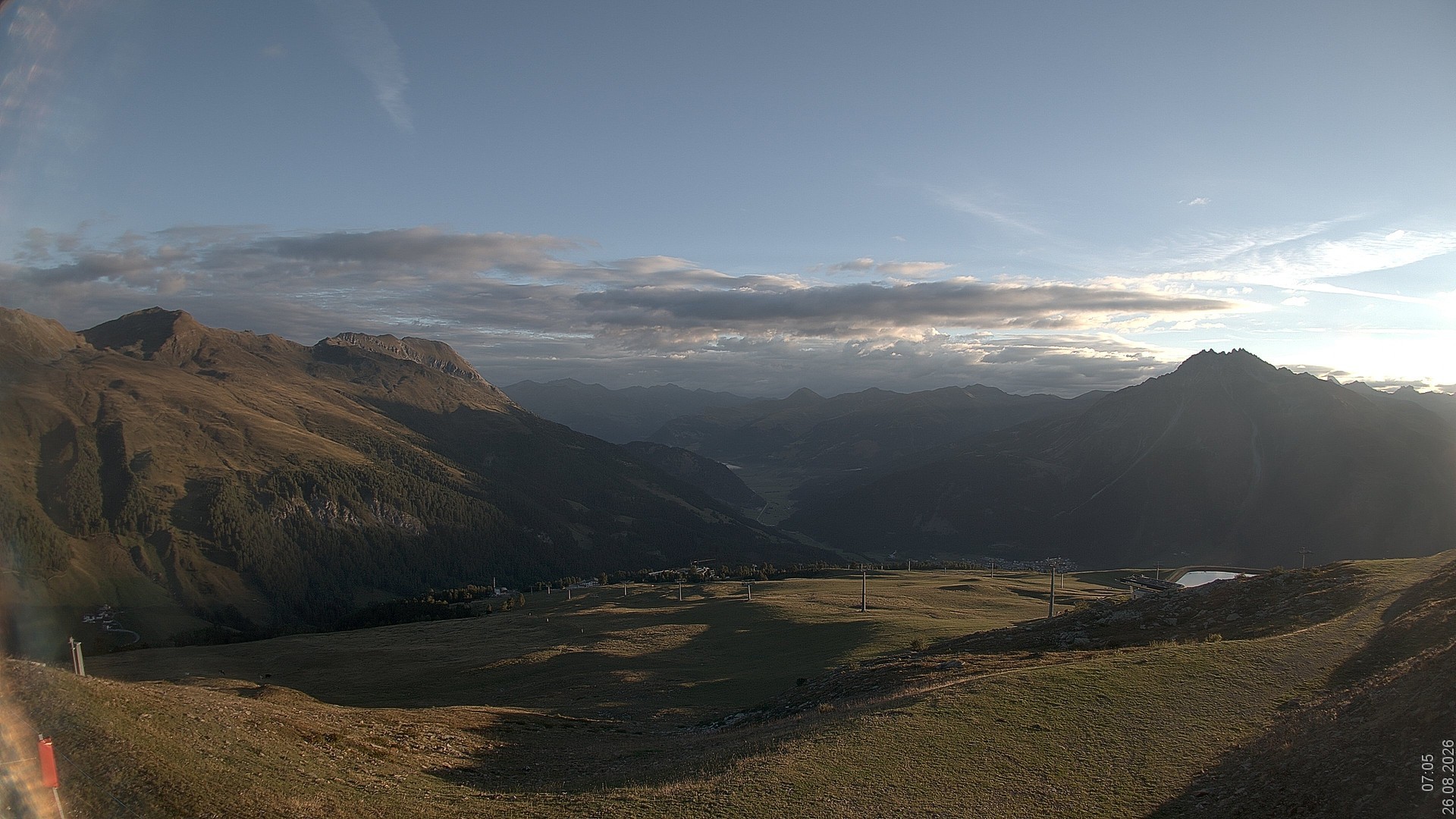Archiv Foto Webcam Blick vom Rojen - Vinschgau