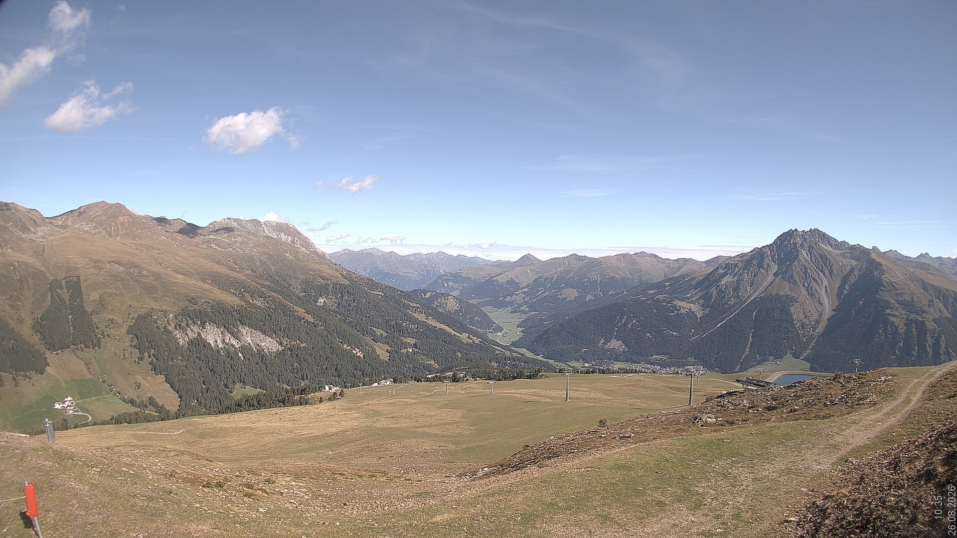 Archiv Foto Webcam Blick vom Rojen - Vinschgau