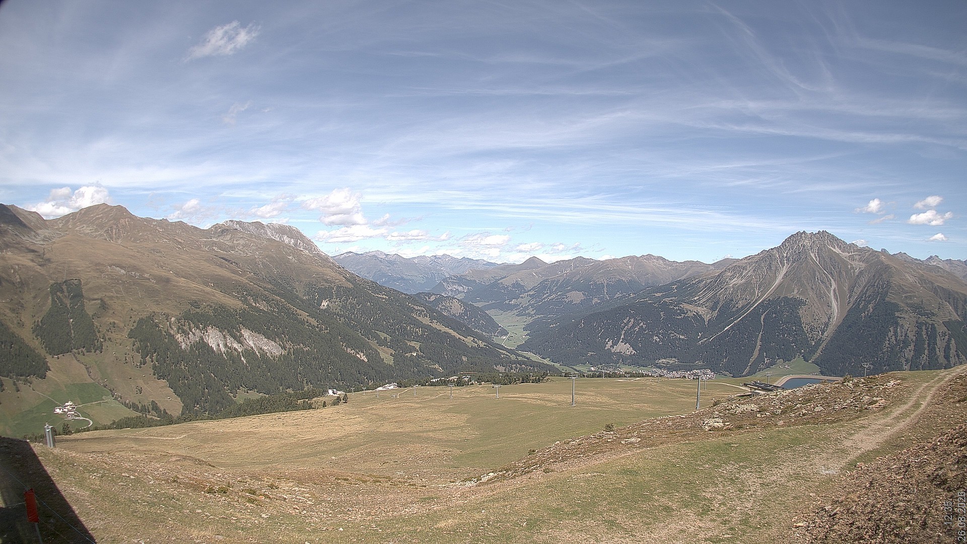 Archiv Foto Webcam Blick vom Rojen - Vinschgau
