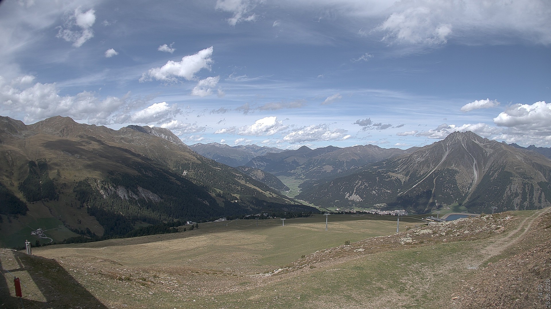 Archiv Foto Webcam Blick vom Rojen - Vinschgau