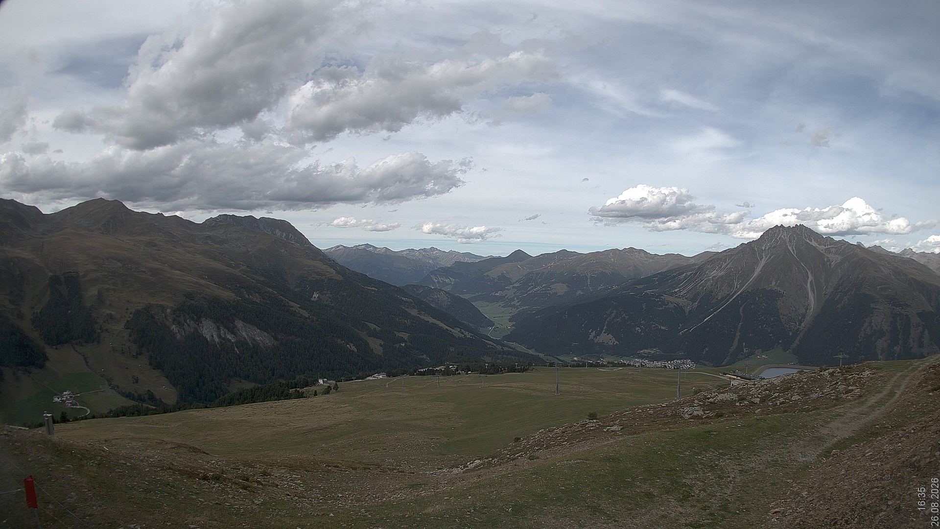 Archiv Foto Webcam Blick vom Rojen - Vinschgau