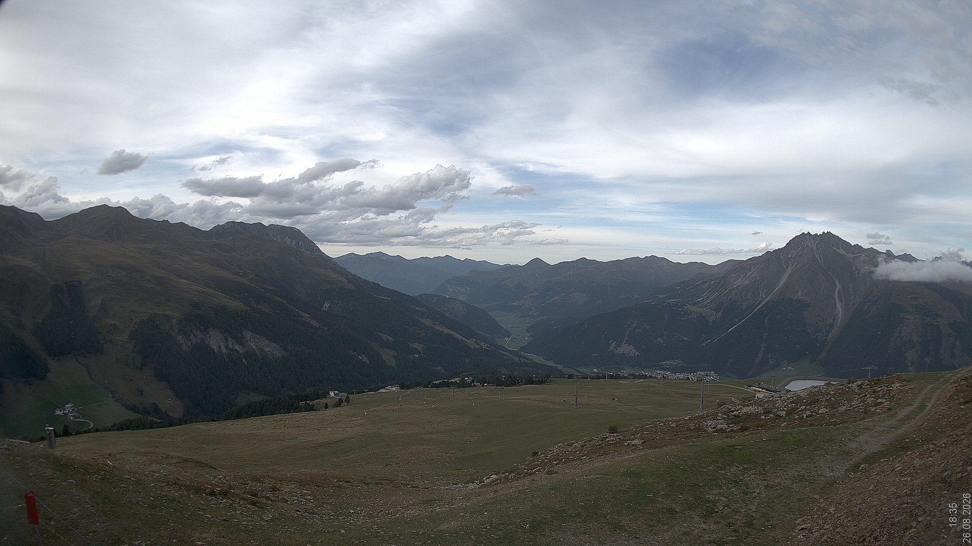 Archiv Foto Webcam Blick vom Rojen - Vinschgau