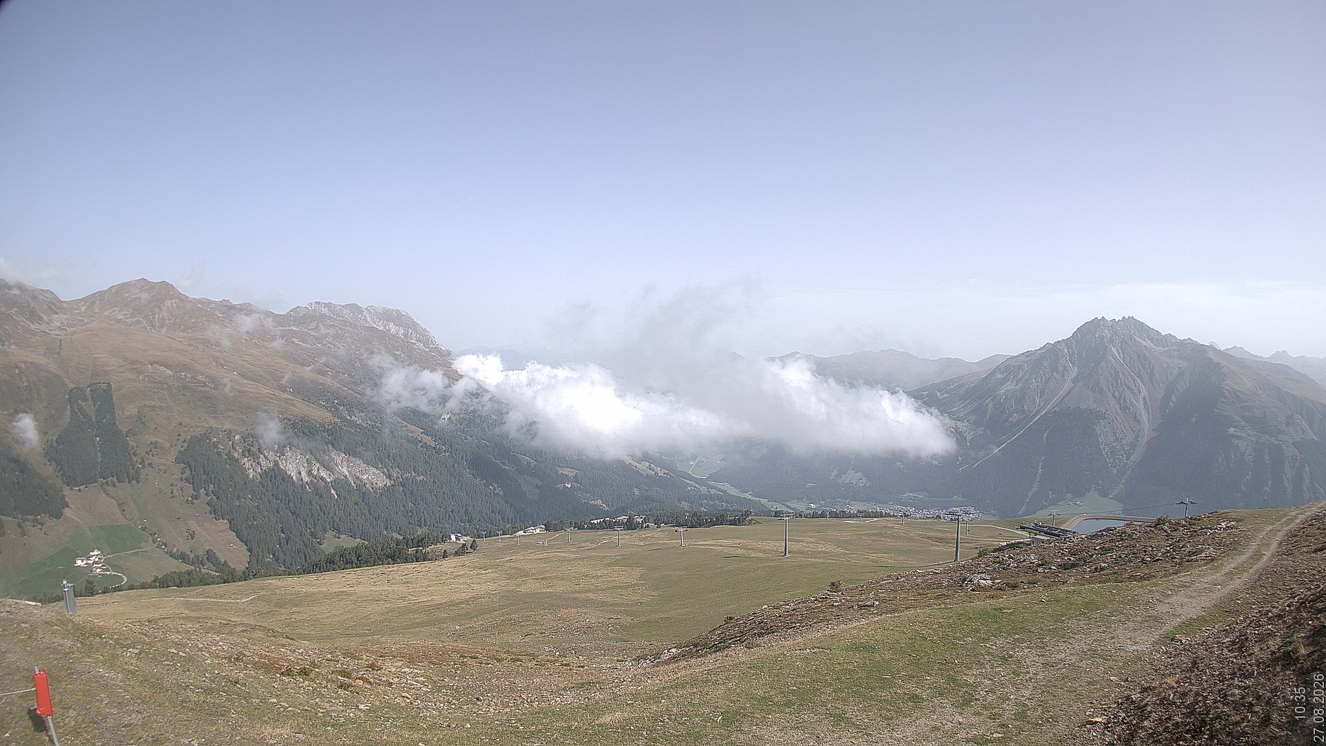 Archiv Foto Webcam Blick vom Rojen - Vinschgau