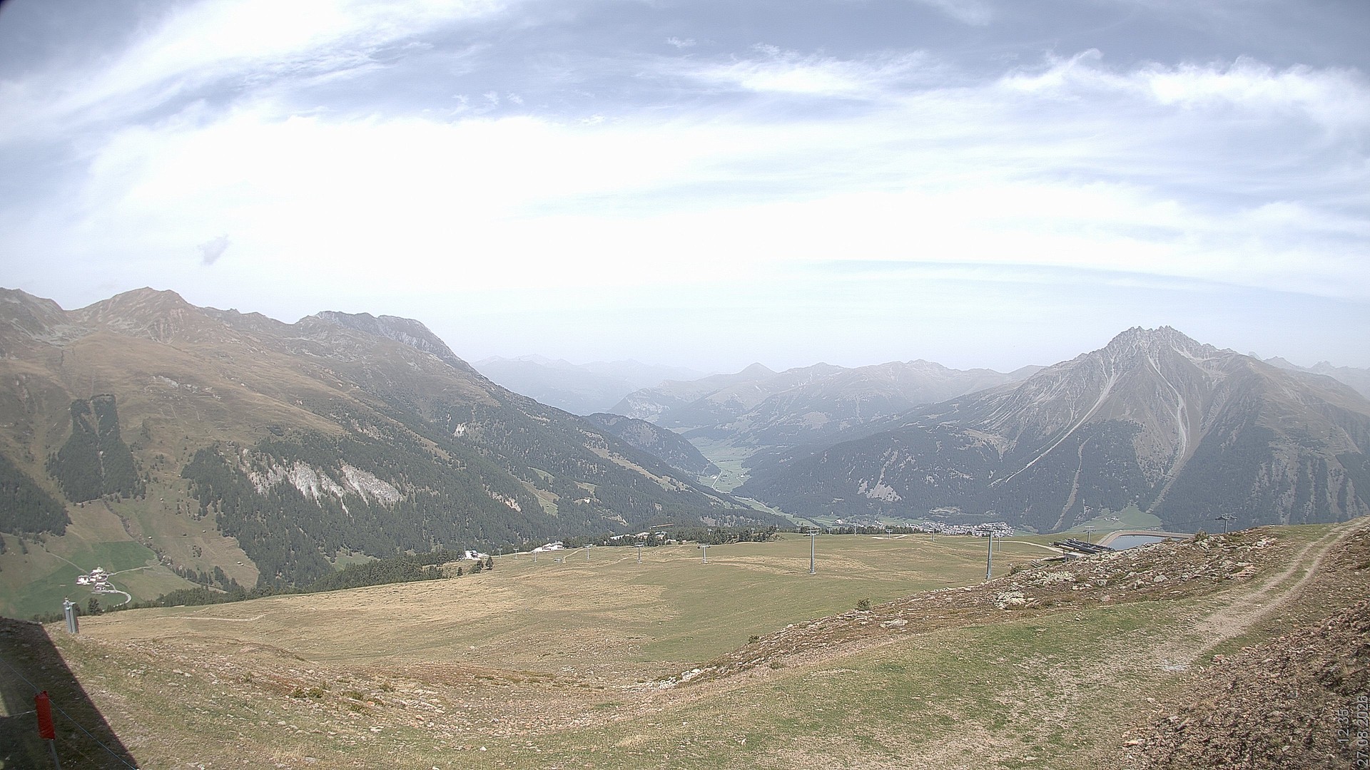 Archiv Foto Webcam Blick vom Rojen - Vinschgau