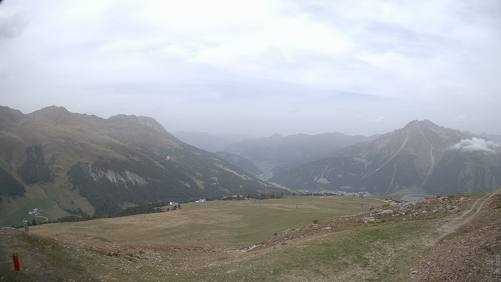 Archiv Foto Webcam Blick vom Rojen - Vinschgau