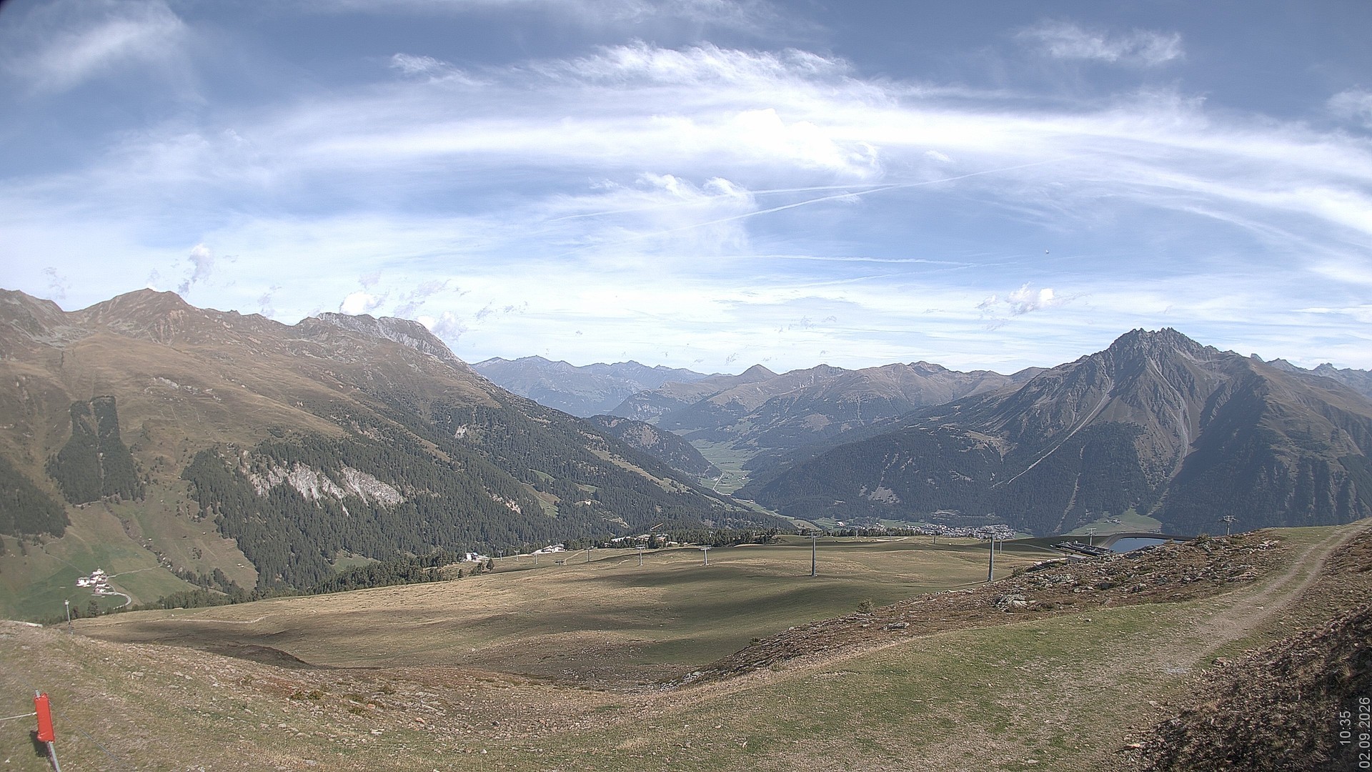 Archiv Foto Webcam Blick vom Rojen - Vinschgau
