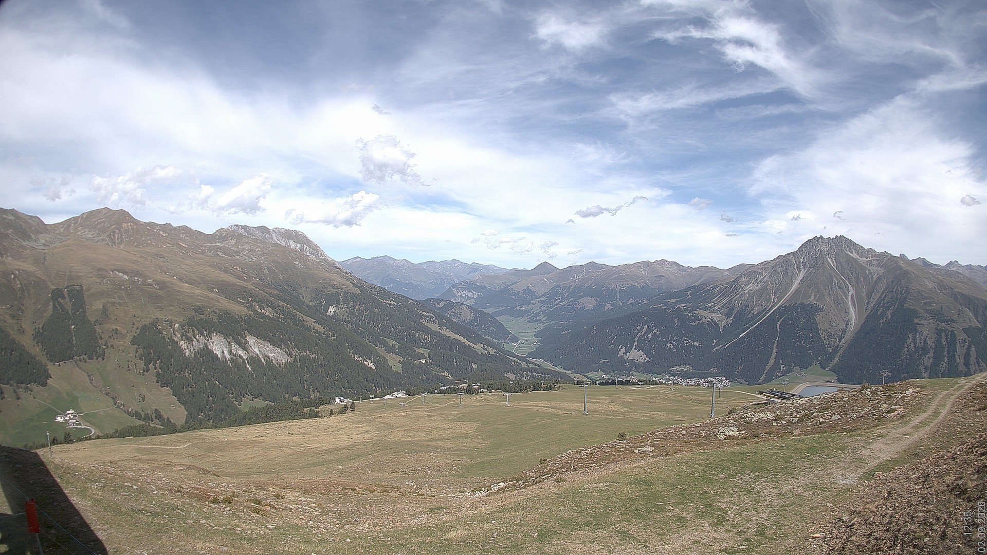 Archiv Foto Webcam Blick vom Rojen - Vinschgau