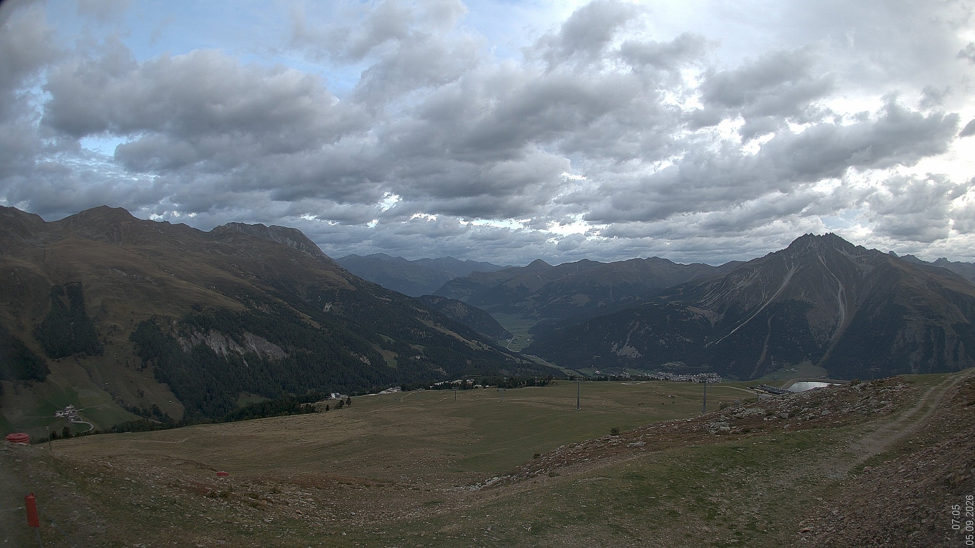Archiv Foto Webcam Blick vom Rojen - Vinschgau