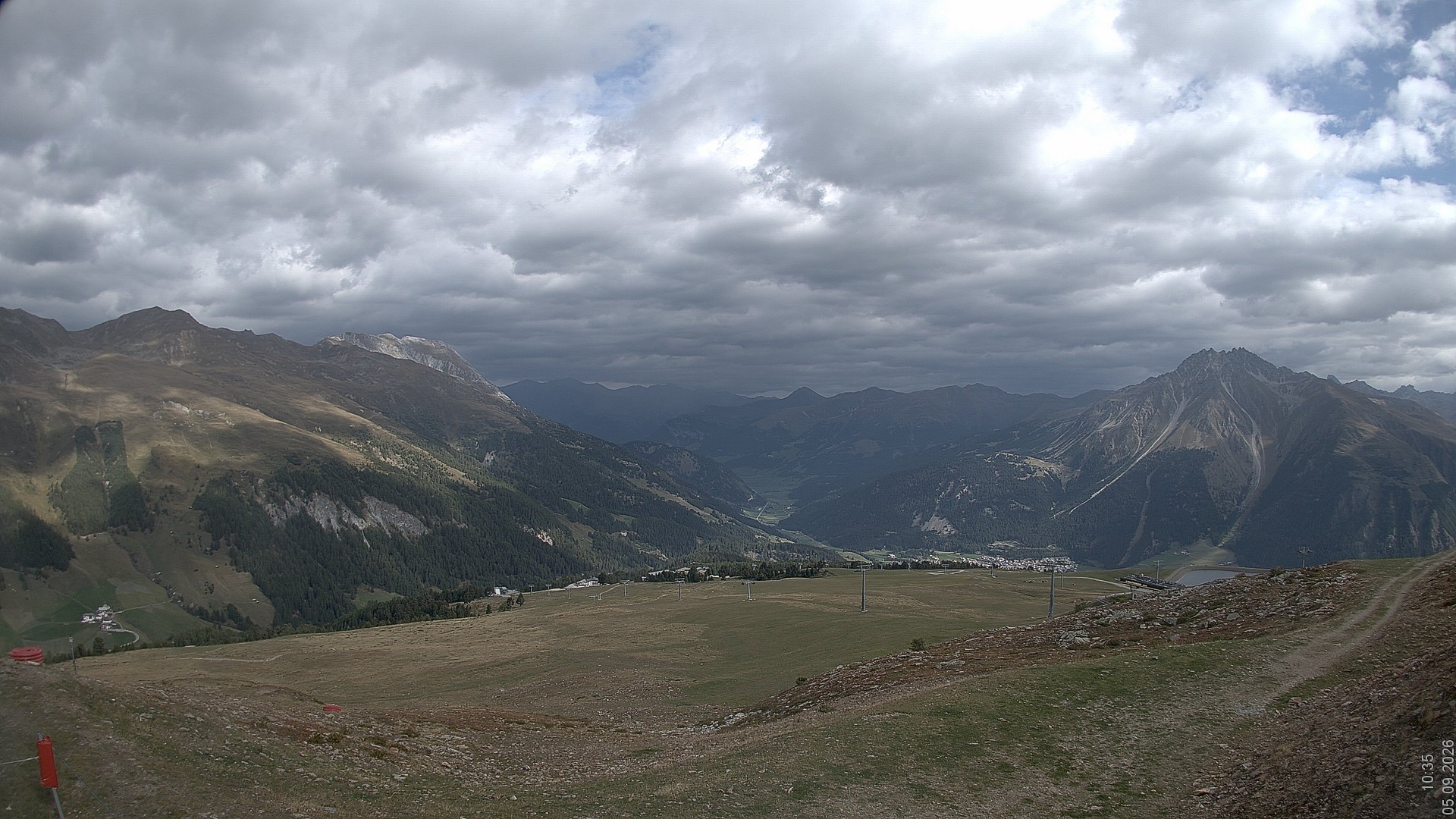 Archiv Foto Webcam Blick vom Rojen - Vinschgau