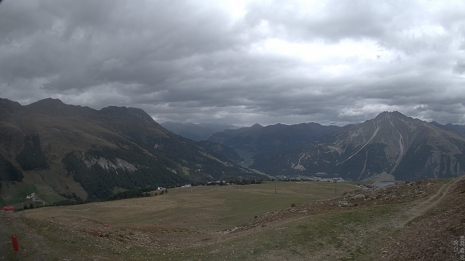 Archiv Foto Webcam Blick vom Rojen - Vinschgau
