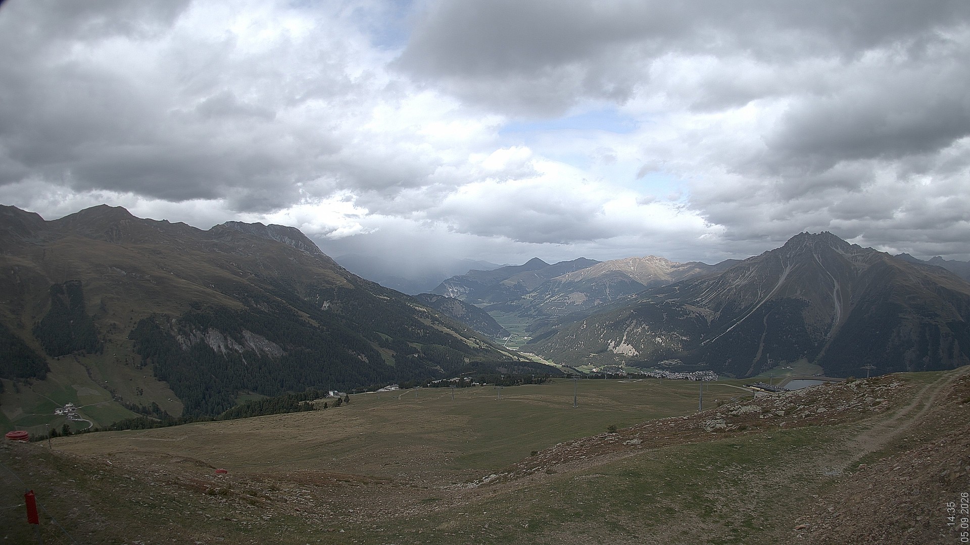 Archiv Foto Webcam Blick vom Rojen - Vinschgau