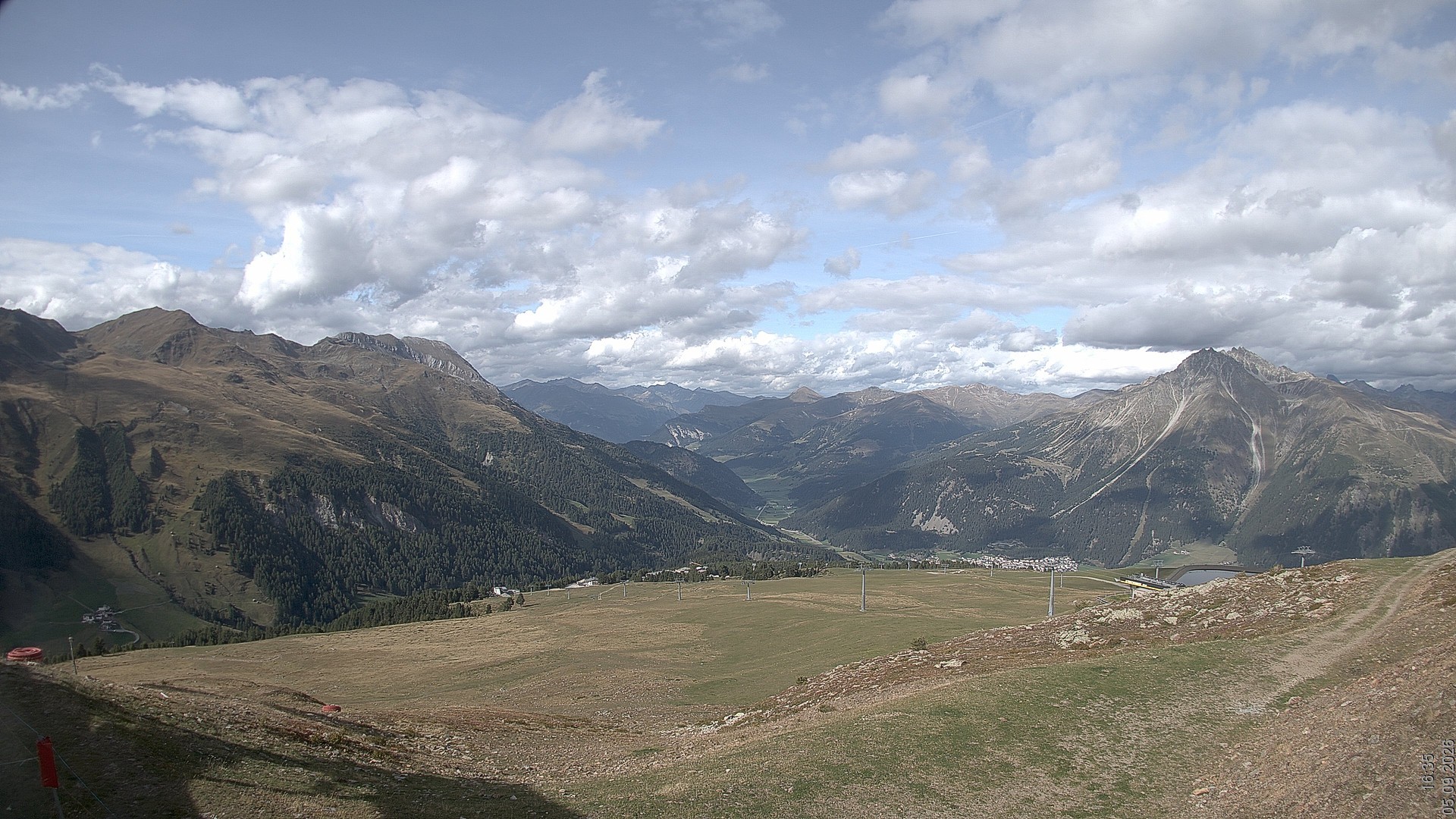 Archiv Foto Webcam Blick vom Rojen - Vinschgau