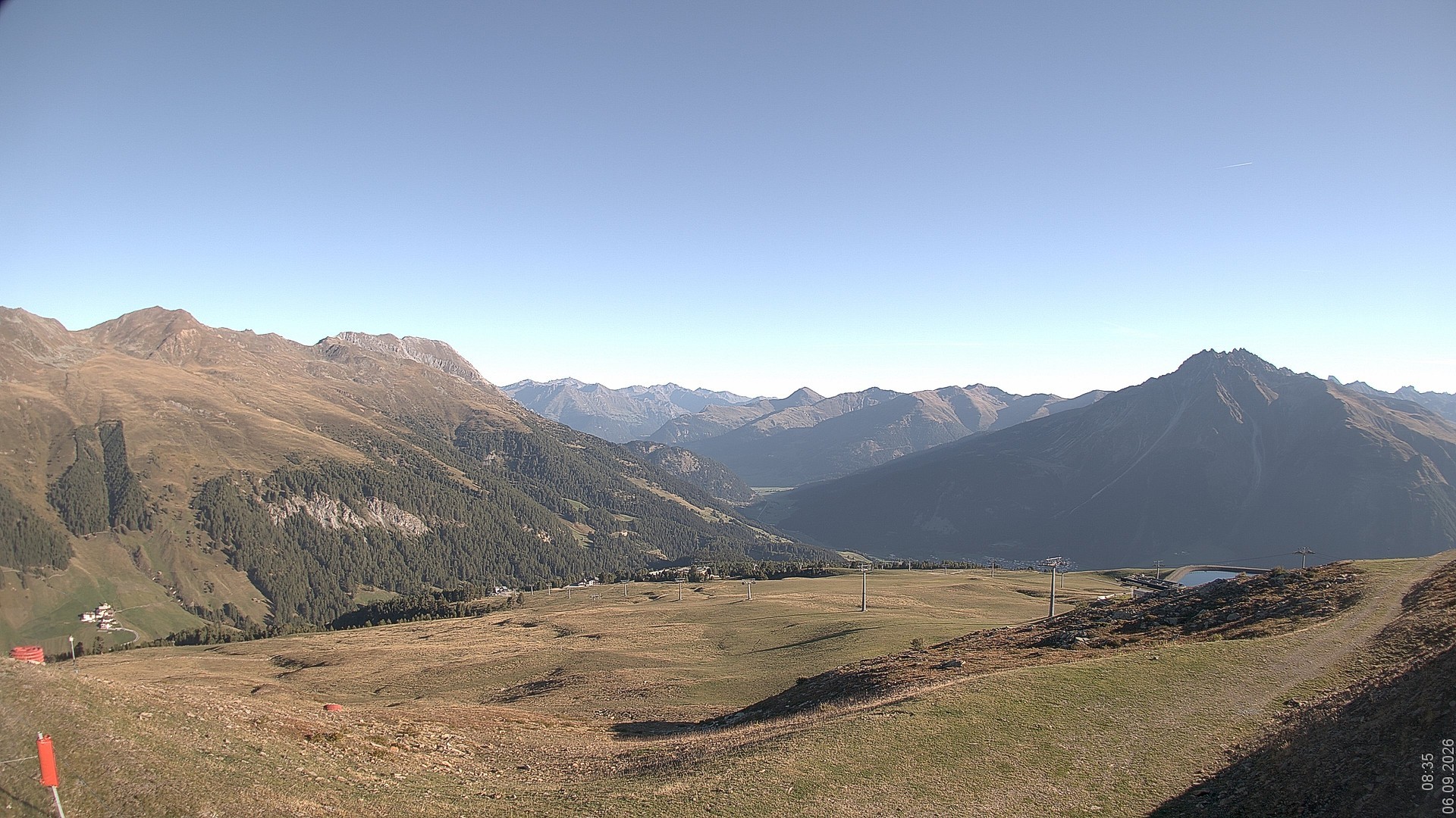 Archiv Foto Webcam Blick vom Rojen - Vinschgau