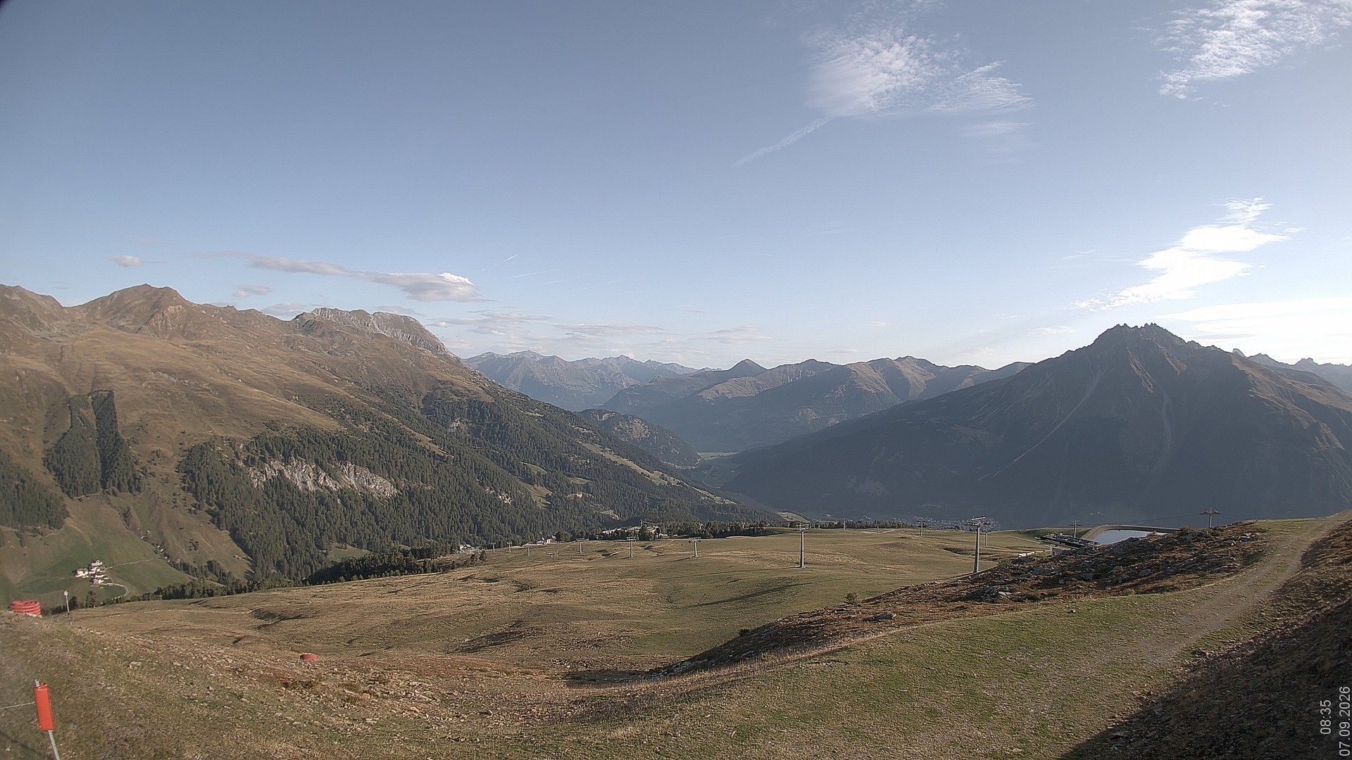Archiv Foto Webcam Blick vom Rojen - Vinschgau