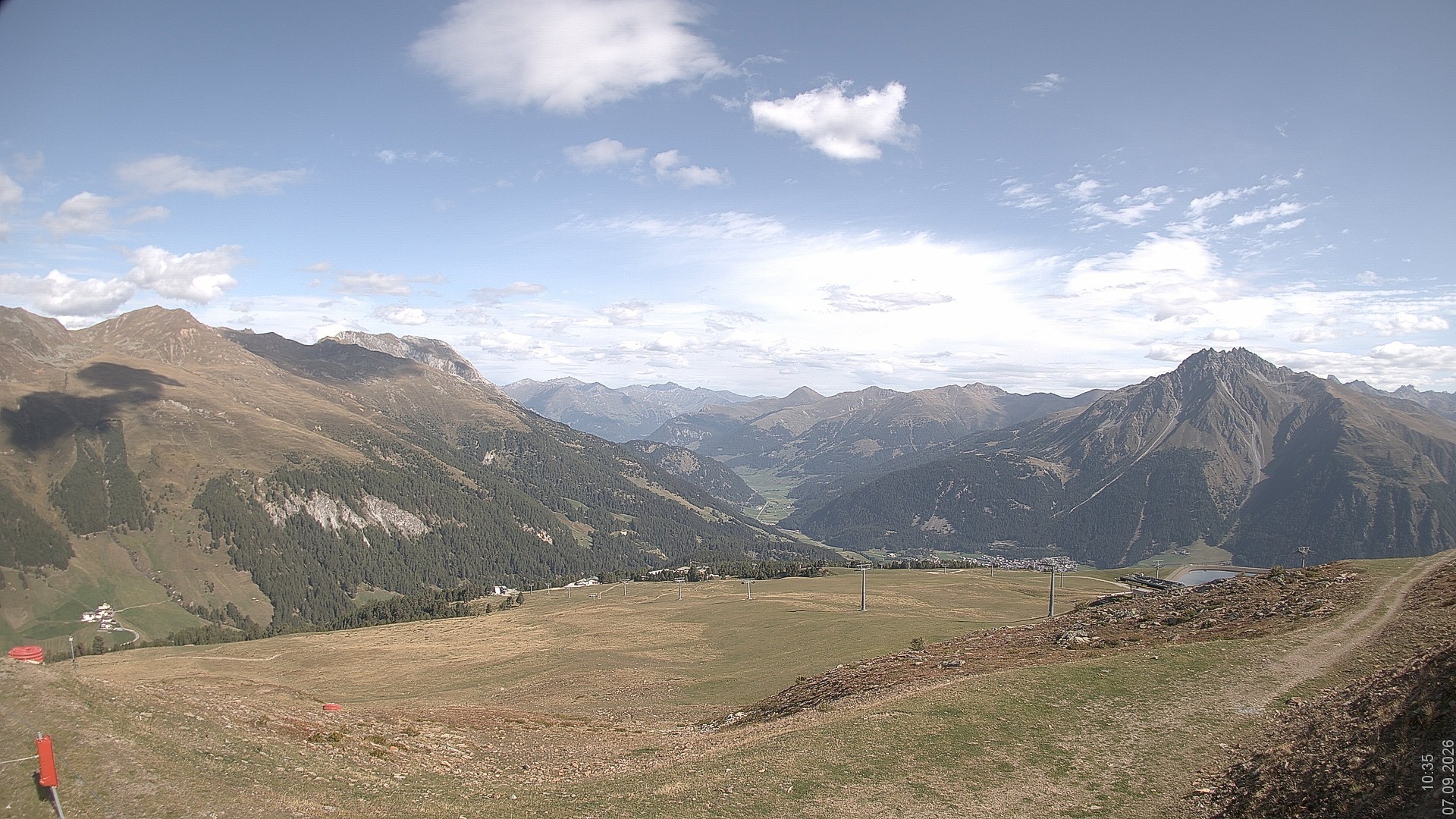 Archiv Foto Webcam Blick vom Rojen - Vinschgau
