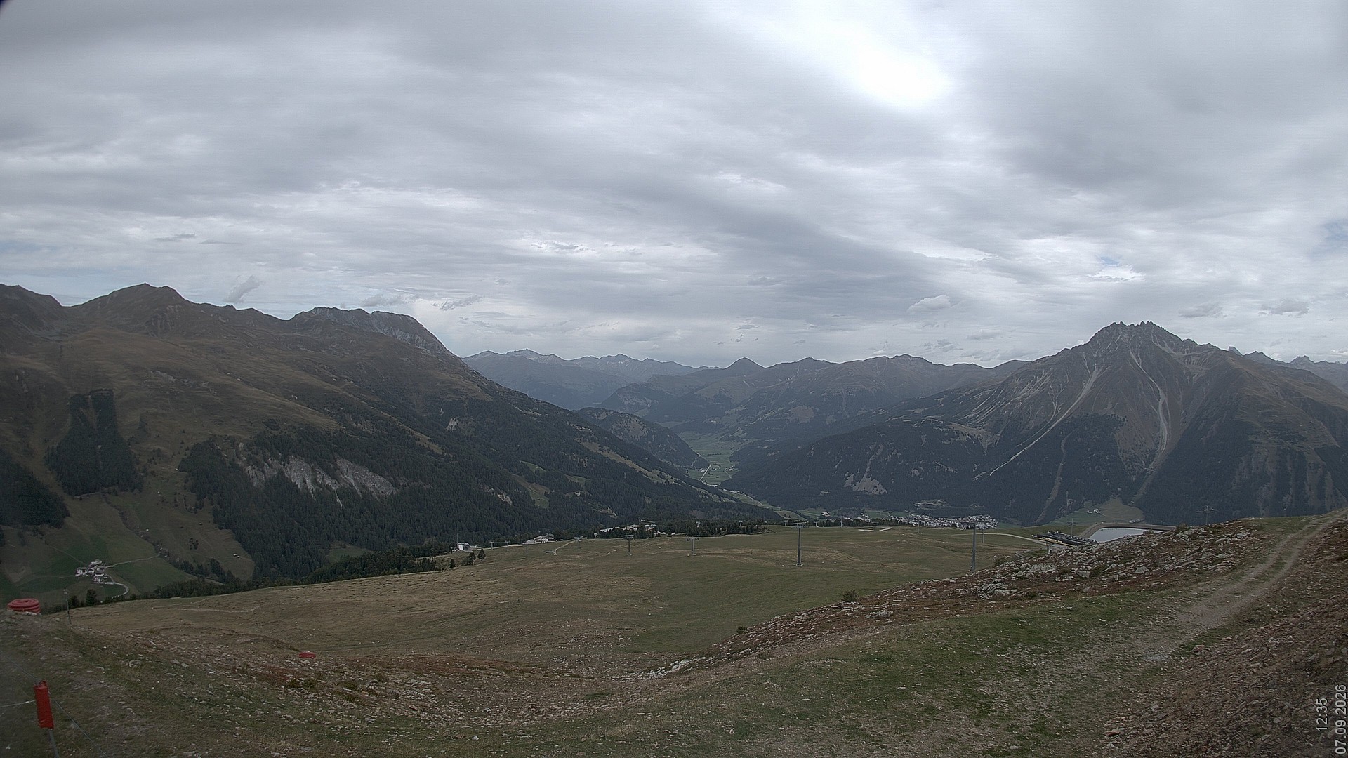 Archiv Foto Webcam Blick vom Rojen - Vinschgau