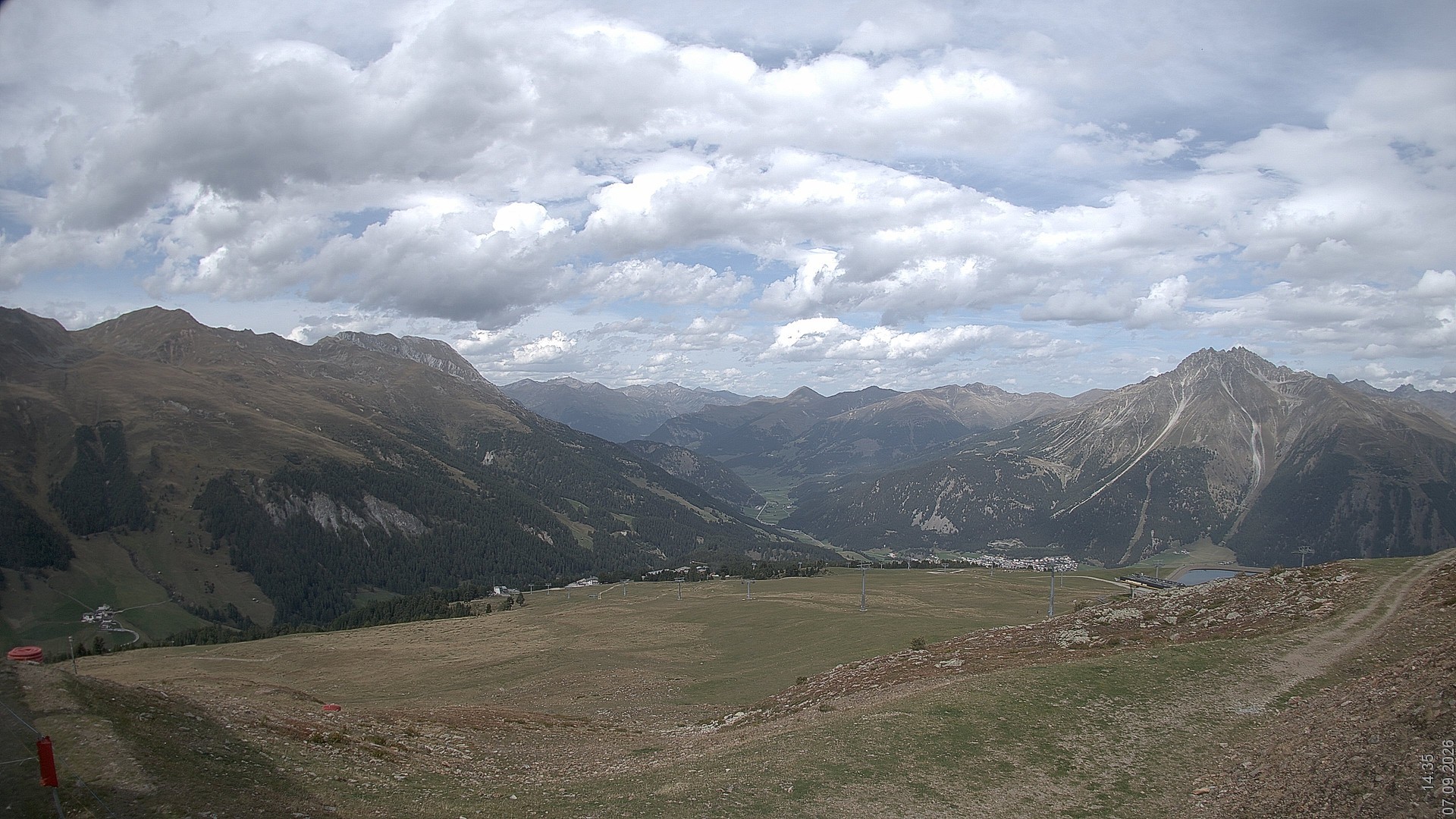 Archiv Foto Webcam Blick vom Rojen - Vinschgau
