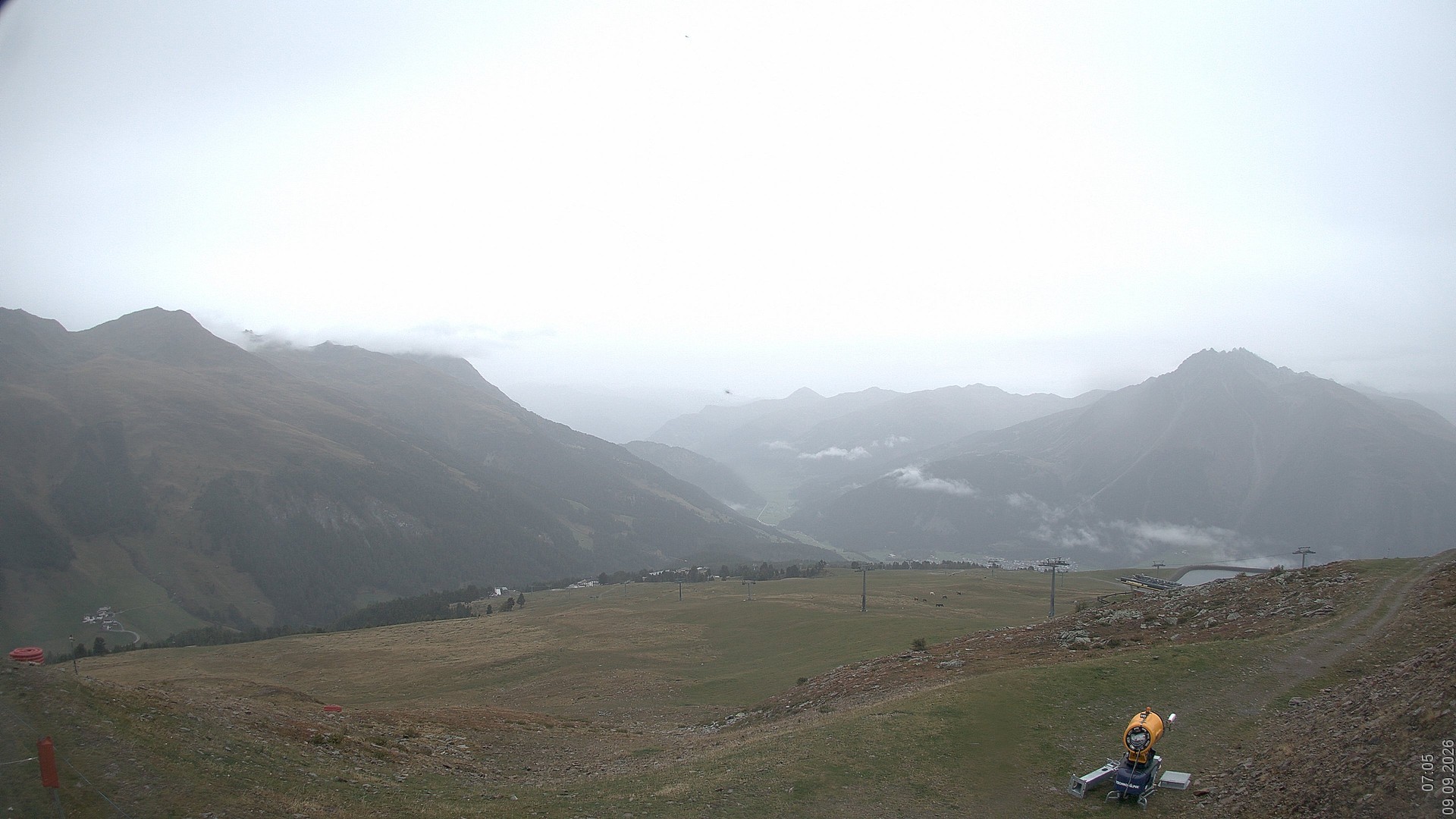 Archiv Foto Webcam Blick vom Rojen - Vinschgau