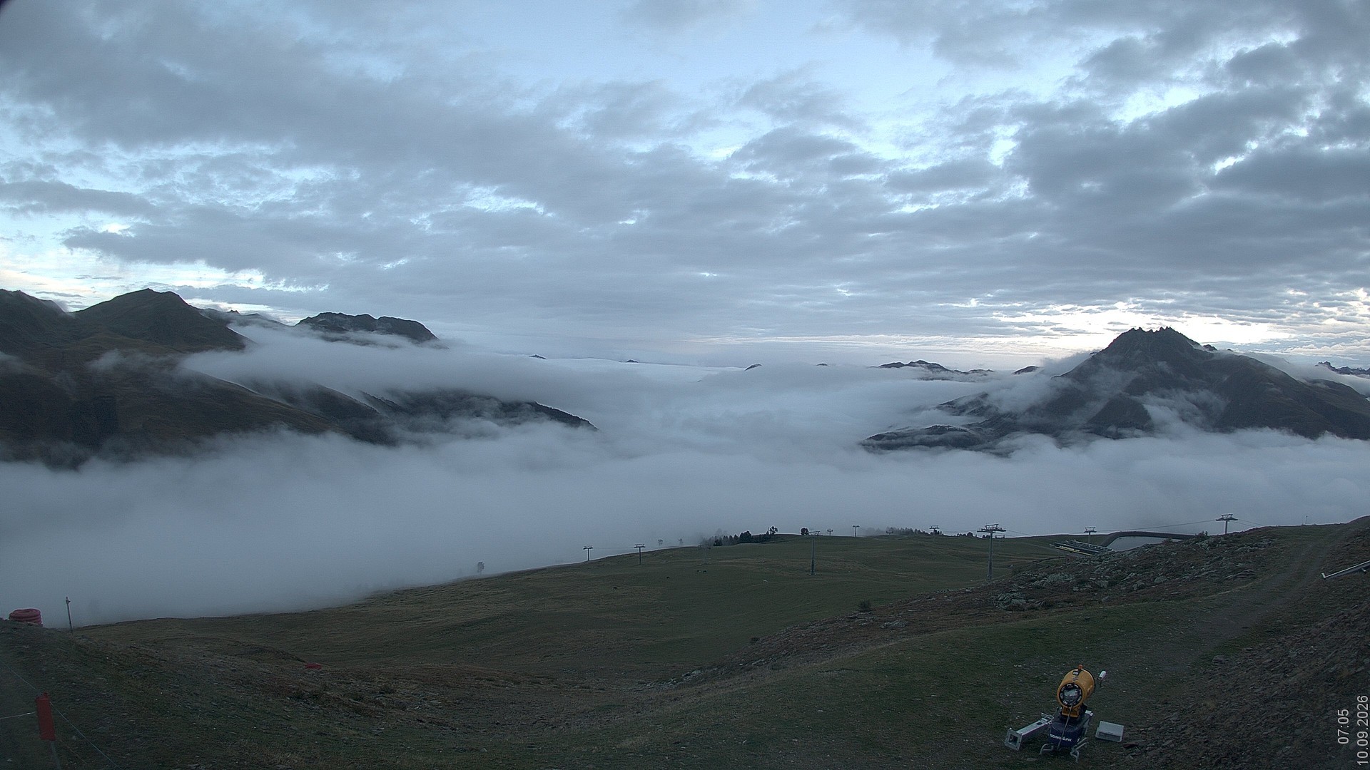Archiv Foto Webcam Blick vom Rojen - Vinschgau