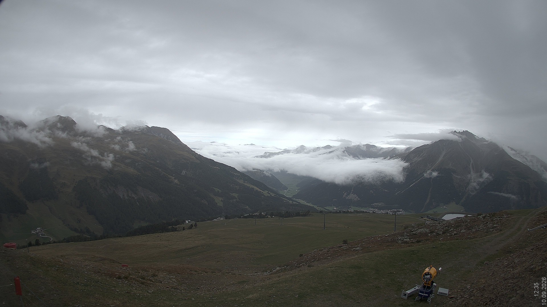 Archiv Foto Webcam Blick vom Rojen - Vinschgau