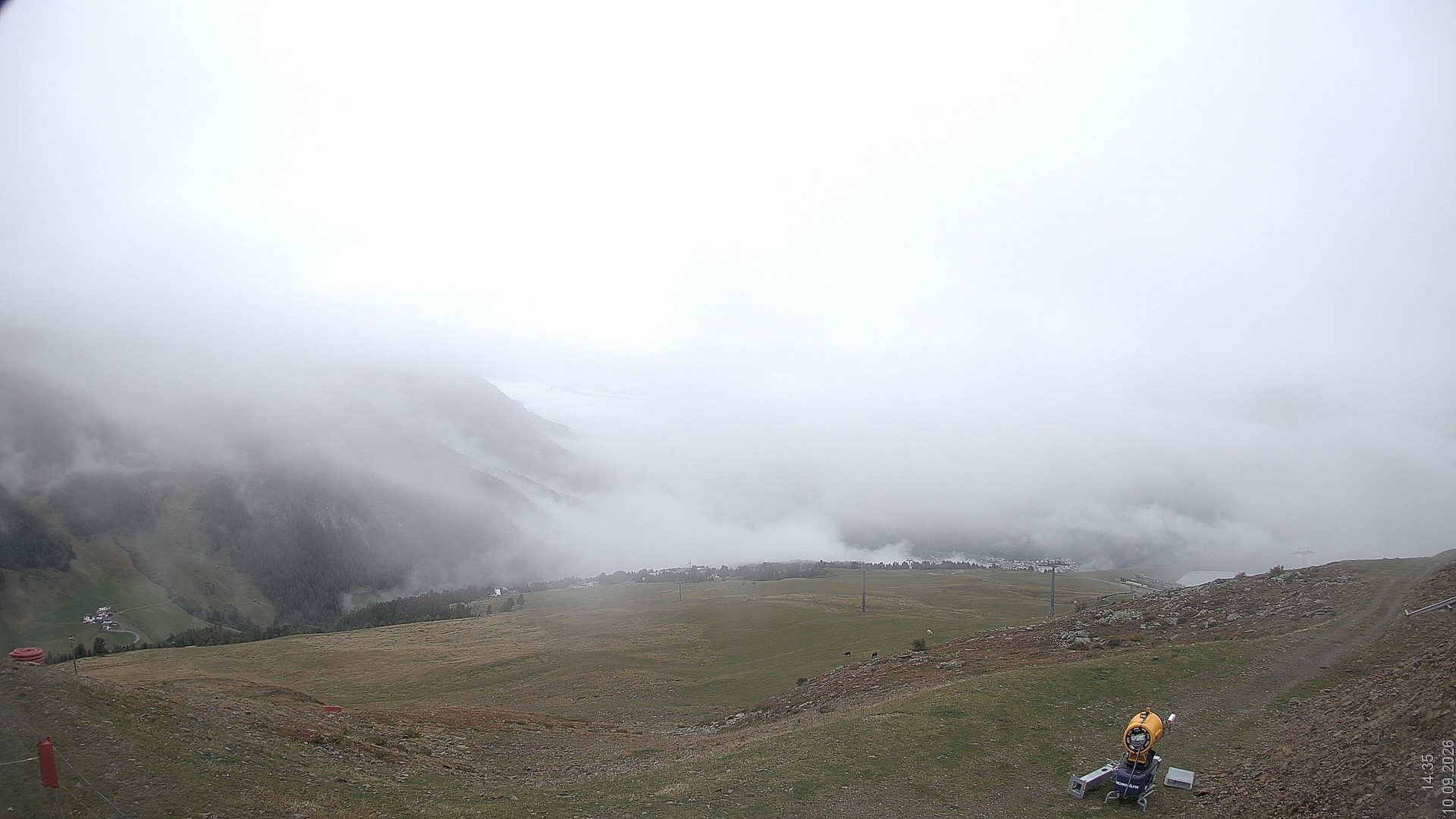 Archiv Foto Webcam Blick vom Rojen - Vinschgau