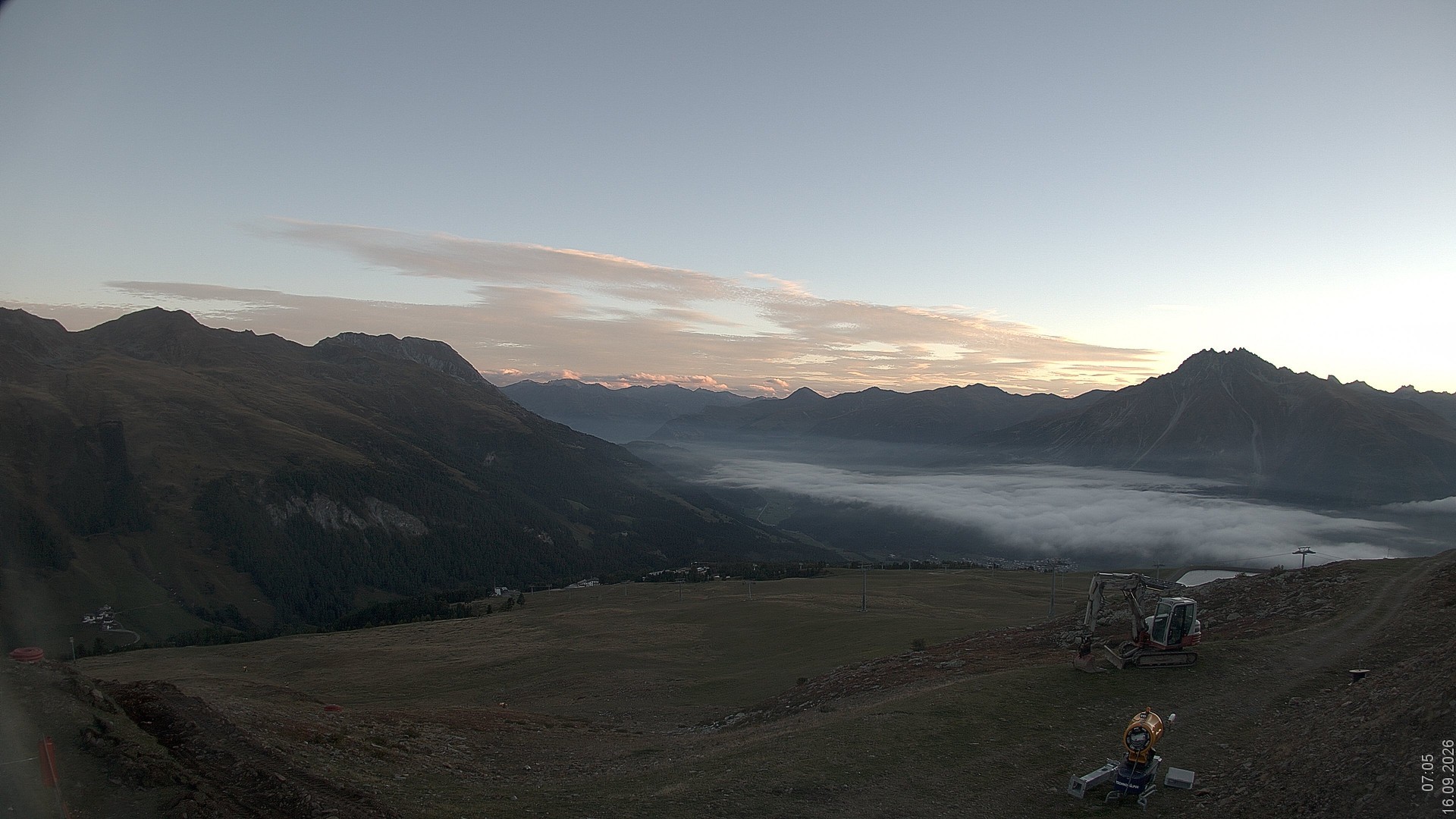 Archiv Foto Webcam Blick vom Rojen - Vinschgau