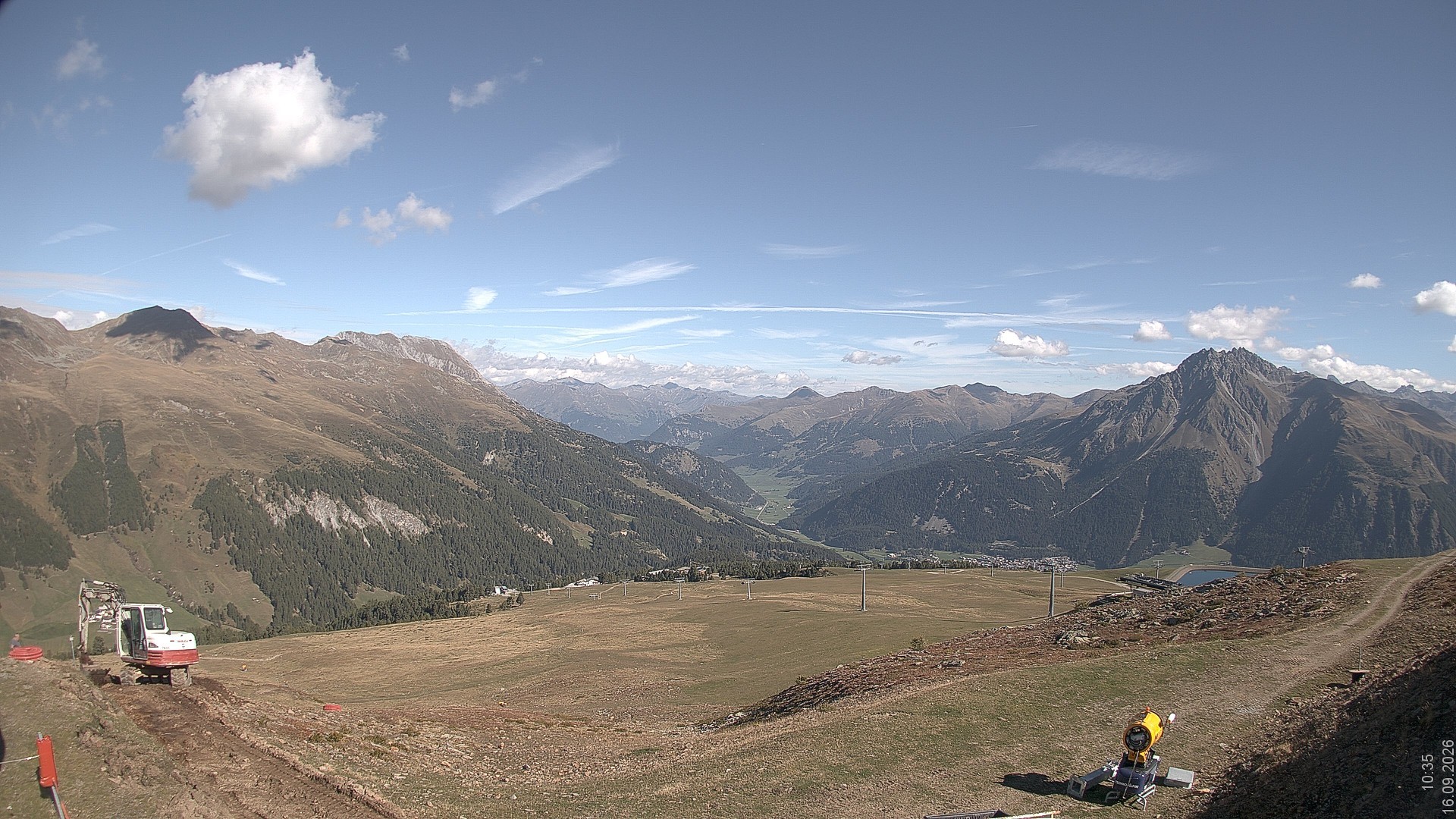 Archiv Foto Webcam Blick vom Rojen - Vinschgau