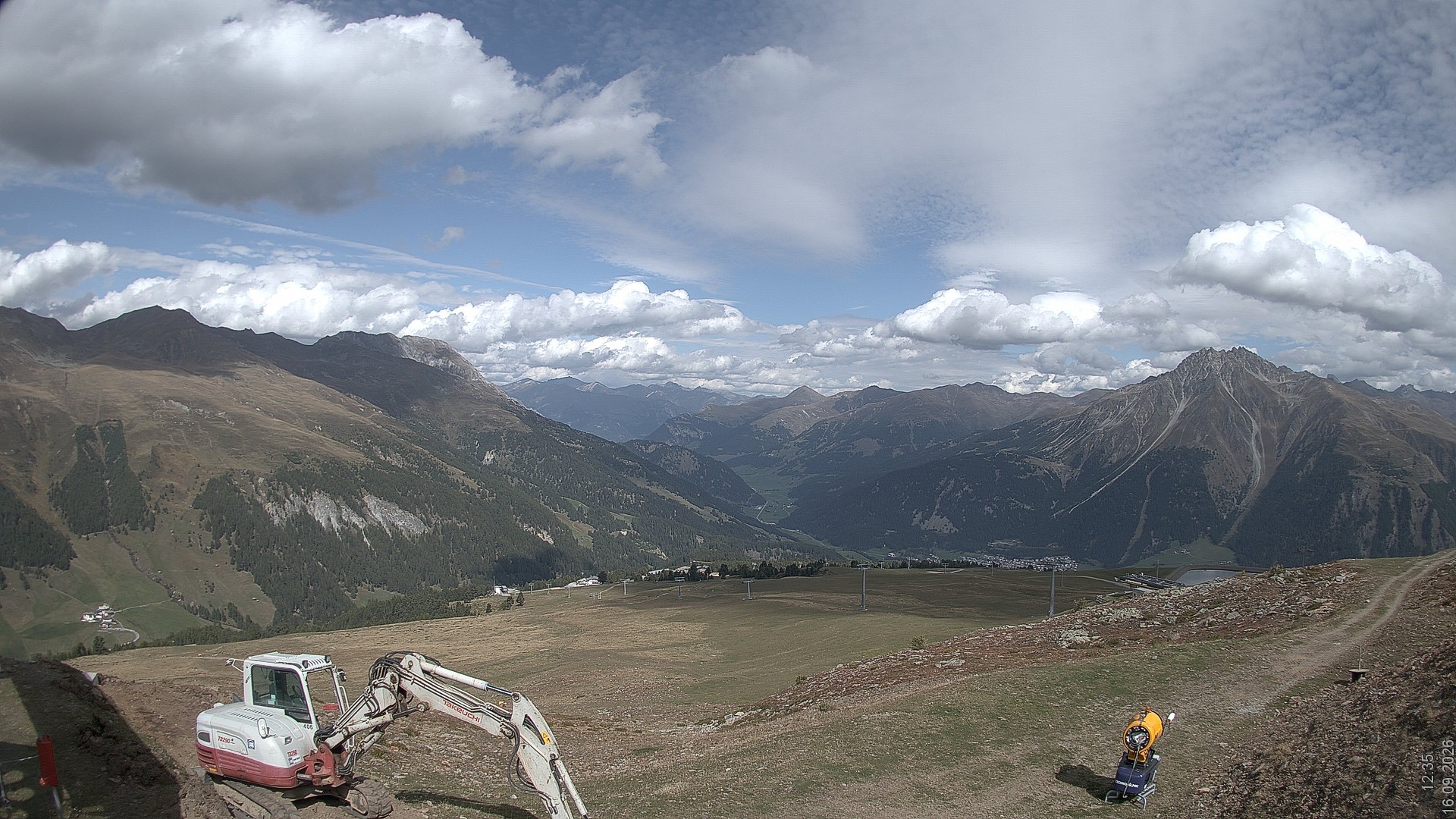 Archiv Foto Webcam Blick vom Rojen - Vinschgau