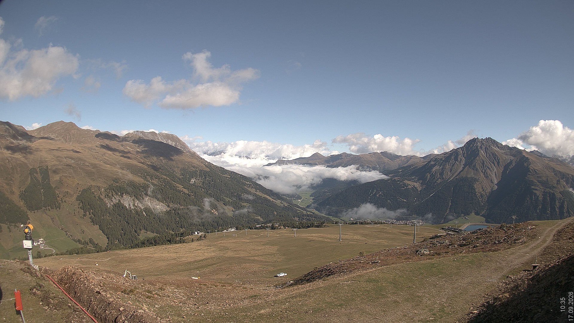 Archived image Webcam View Rojen Mountain, Vinschgau
