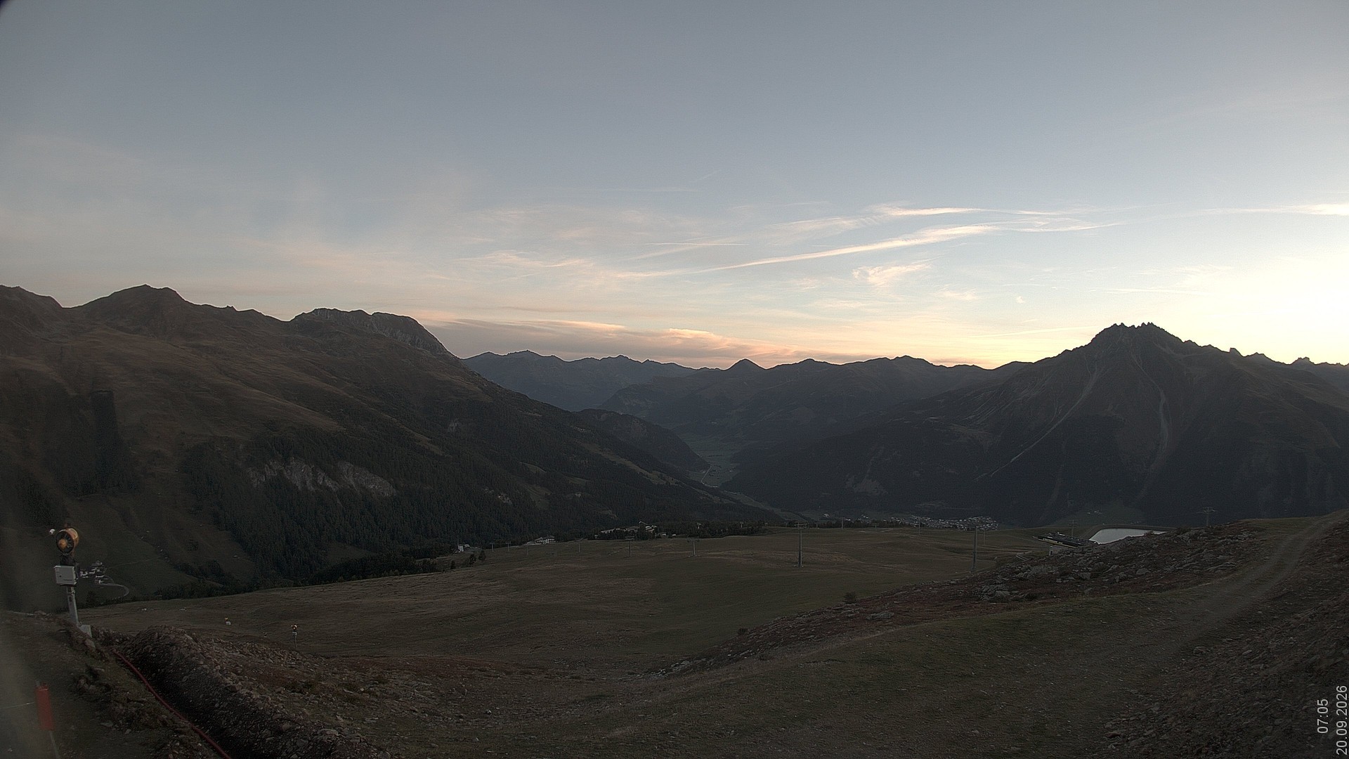 Archiv Foto Webcam Blick vom Rojen - Vinschgau