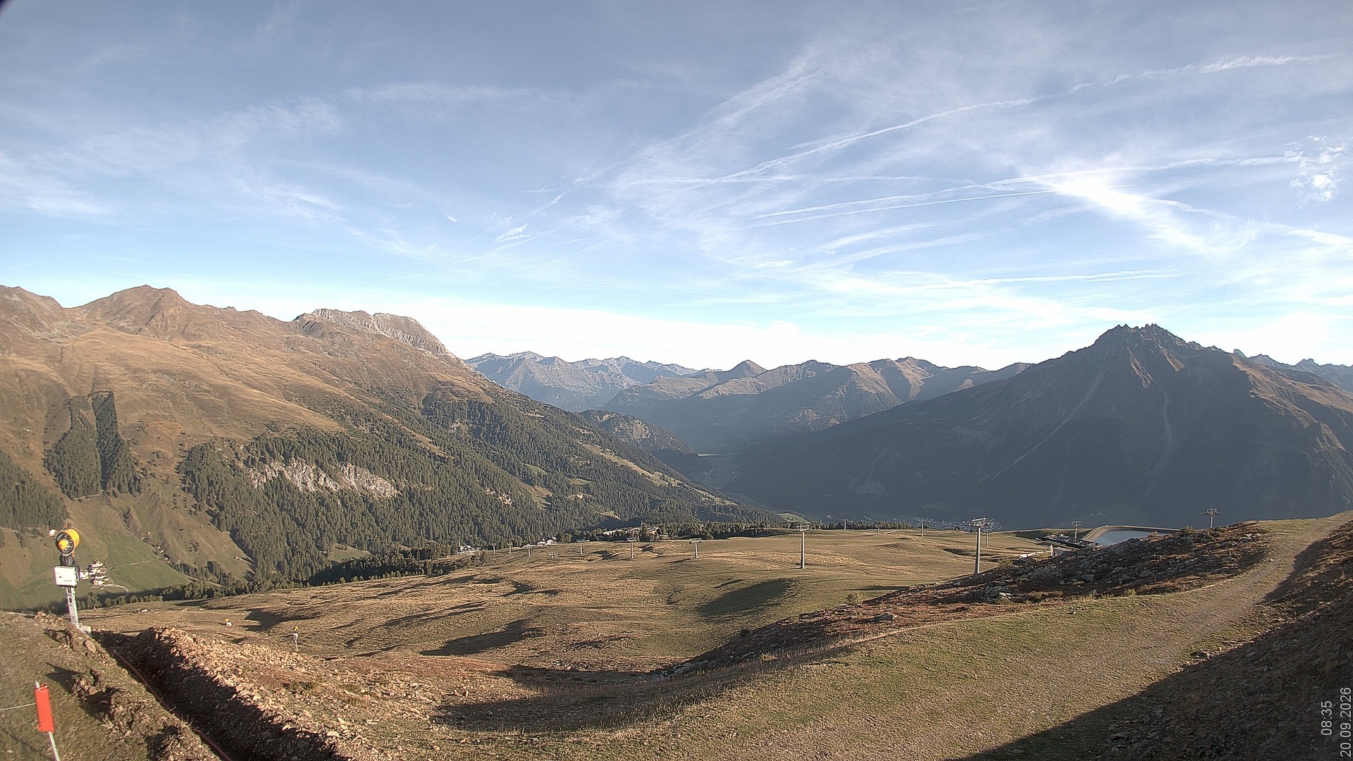 Archiv Foto Webcam Blick vom Rojen - Vinschgau