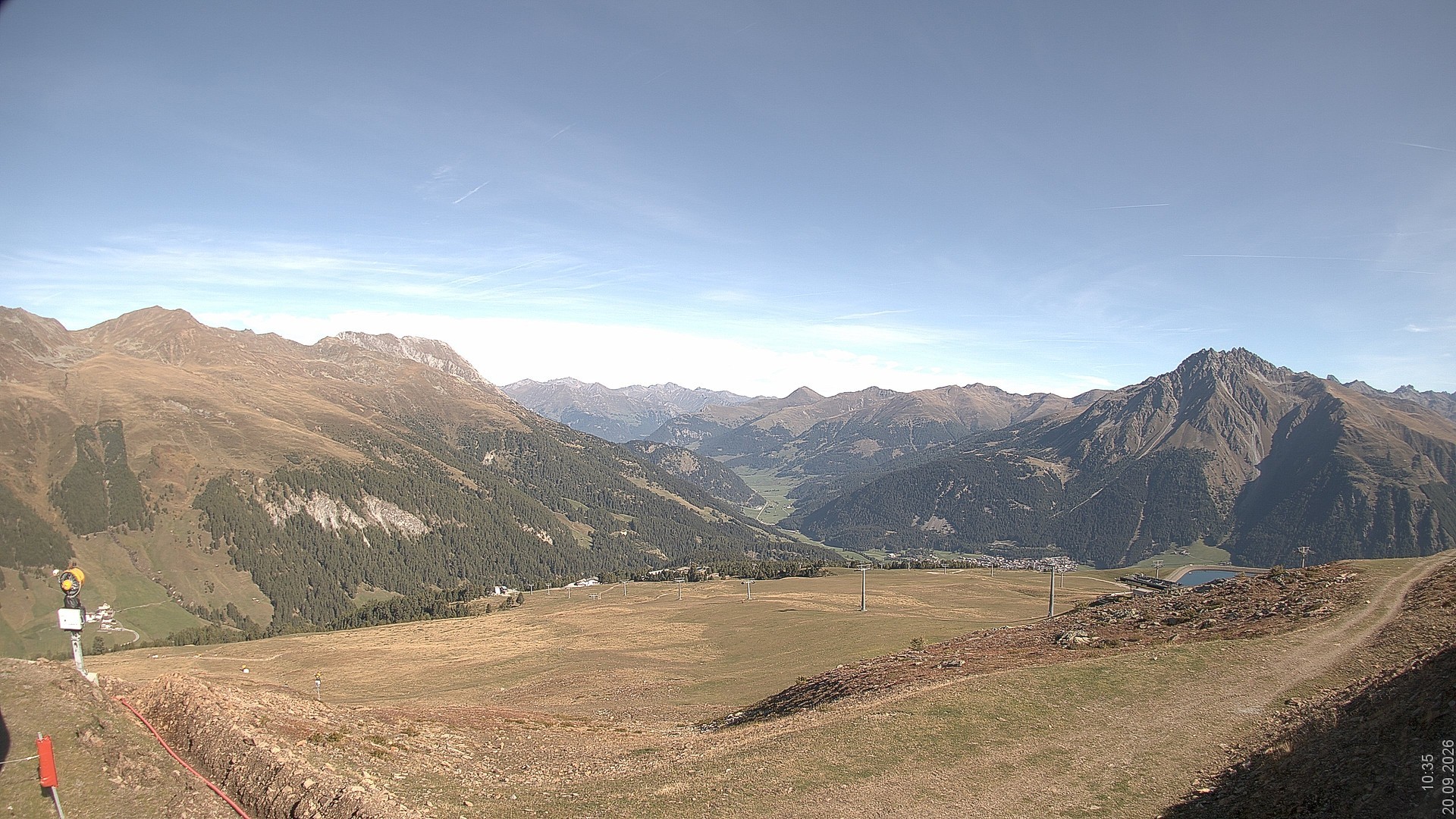 Archiv Foto Webcam Blick vom Rojen - Vinschgau
