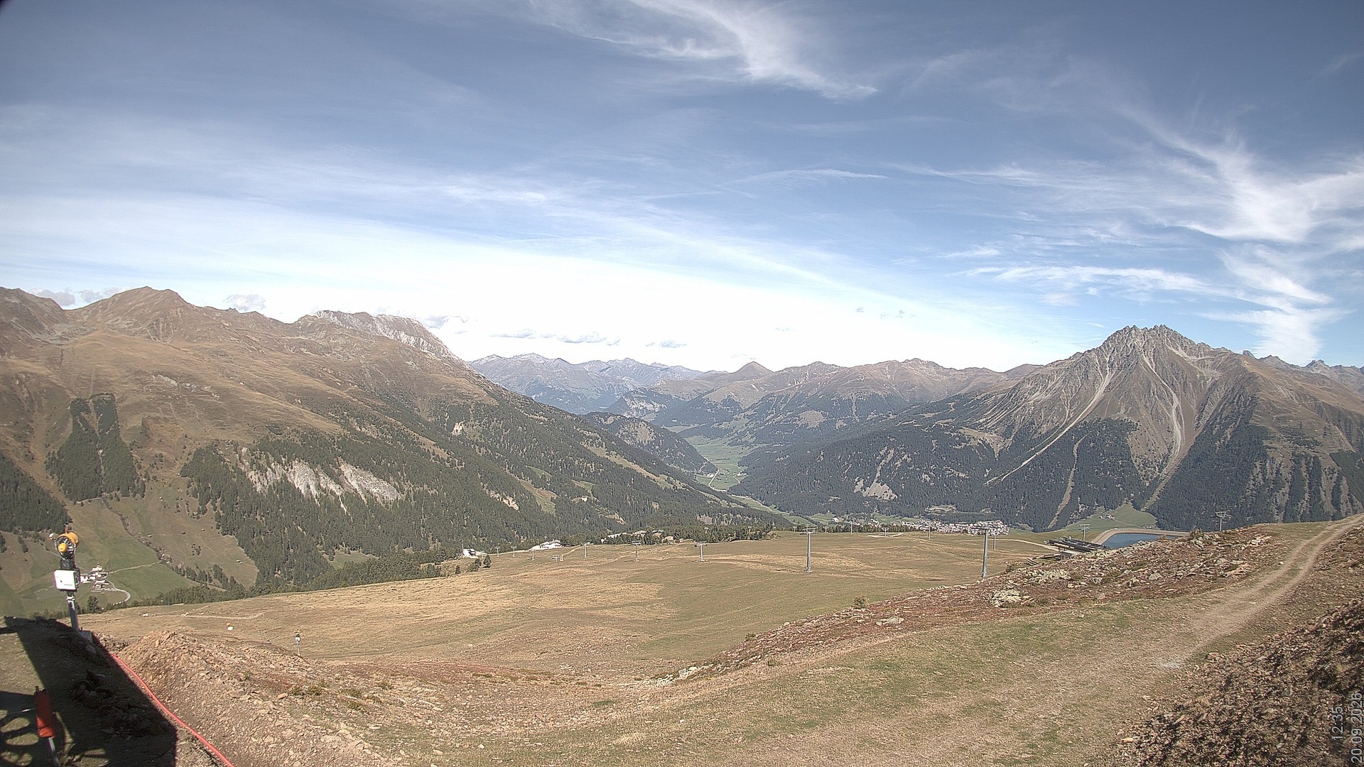 Archiv Foto Webcam Blick vom Rojen - Vinschgau