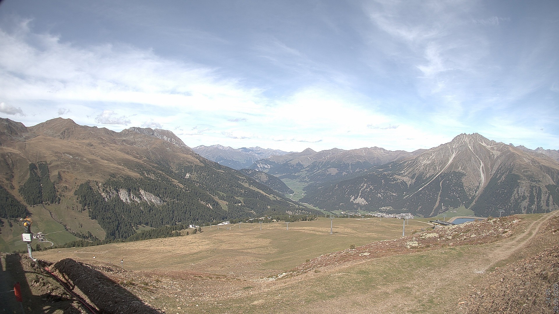 Archiv Foto Webcam Blick vom Rojen - Vinschgau