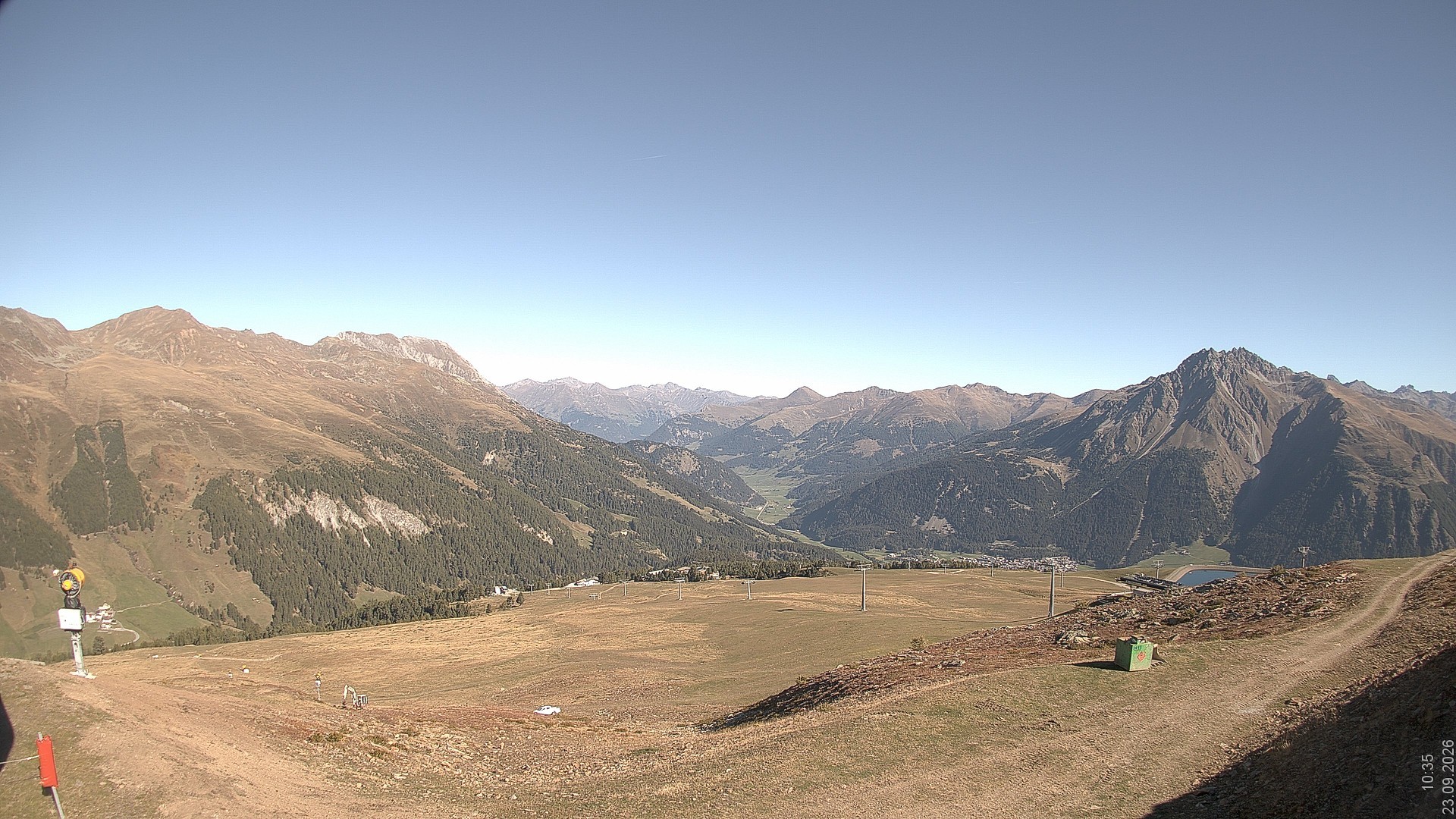 Archiv Foto Webcam Blick vom Rojen - Vinschgau