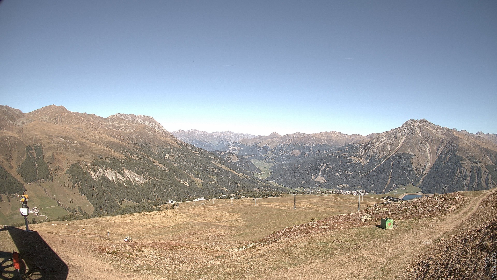 Archiv Foto Webcam Blick vom Rojen - Vinschgau