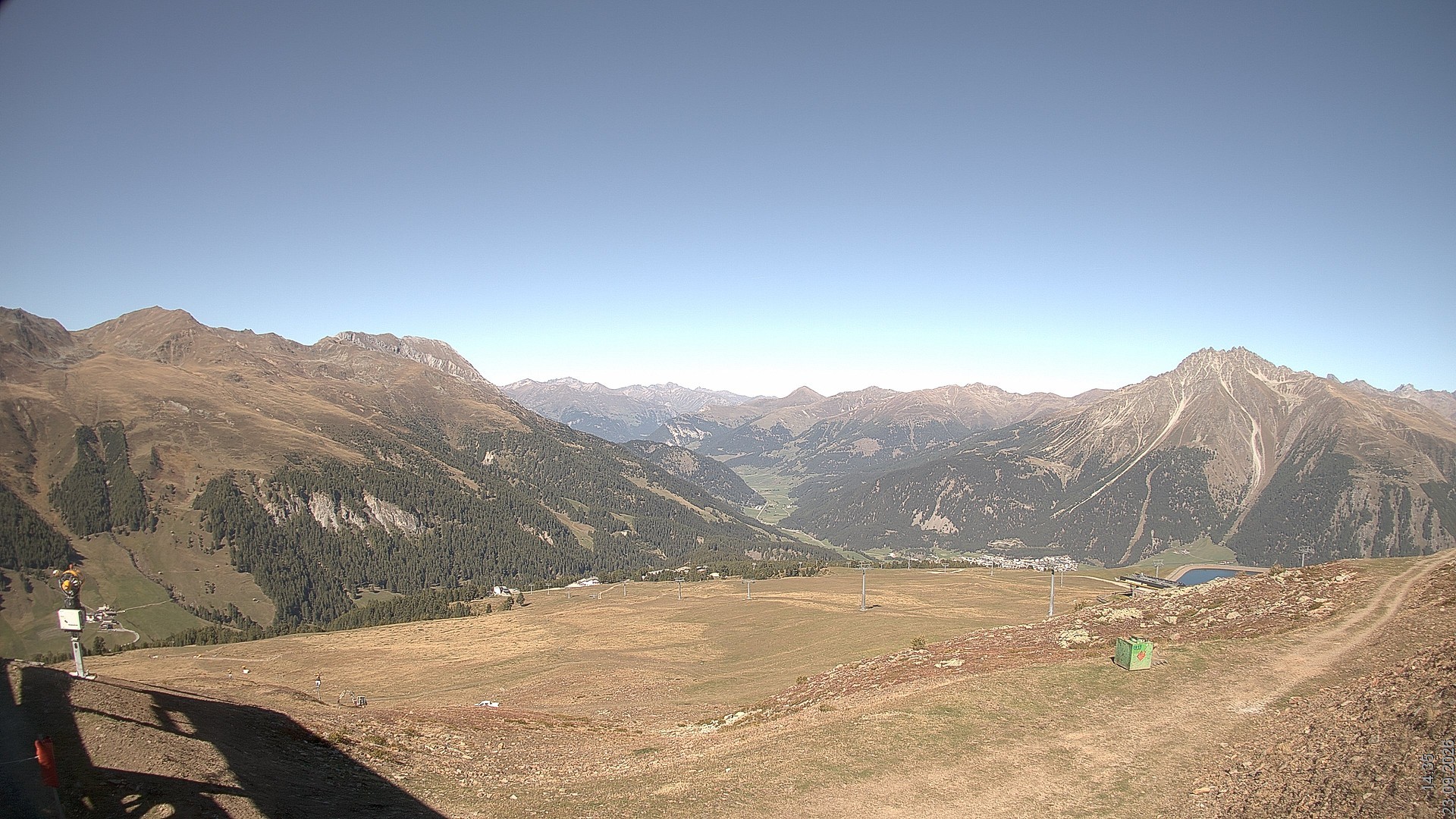 Archiv Foto Webcam Blick vom Rojen - Vinschgau