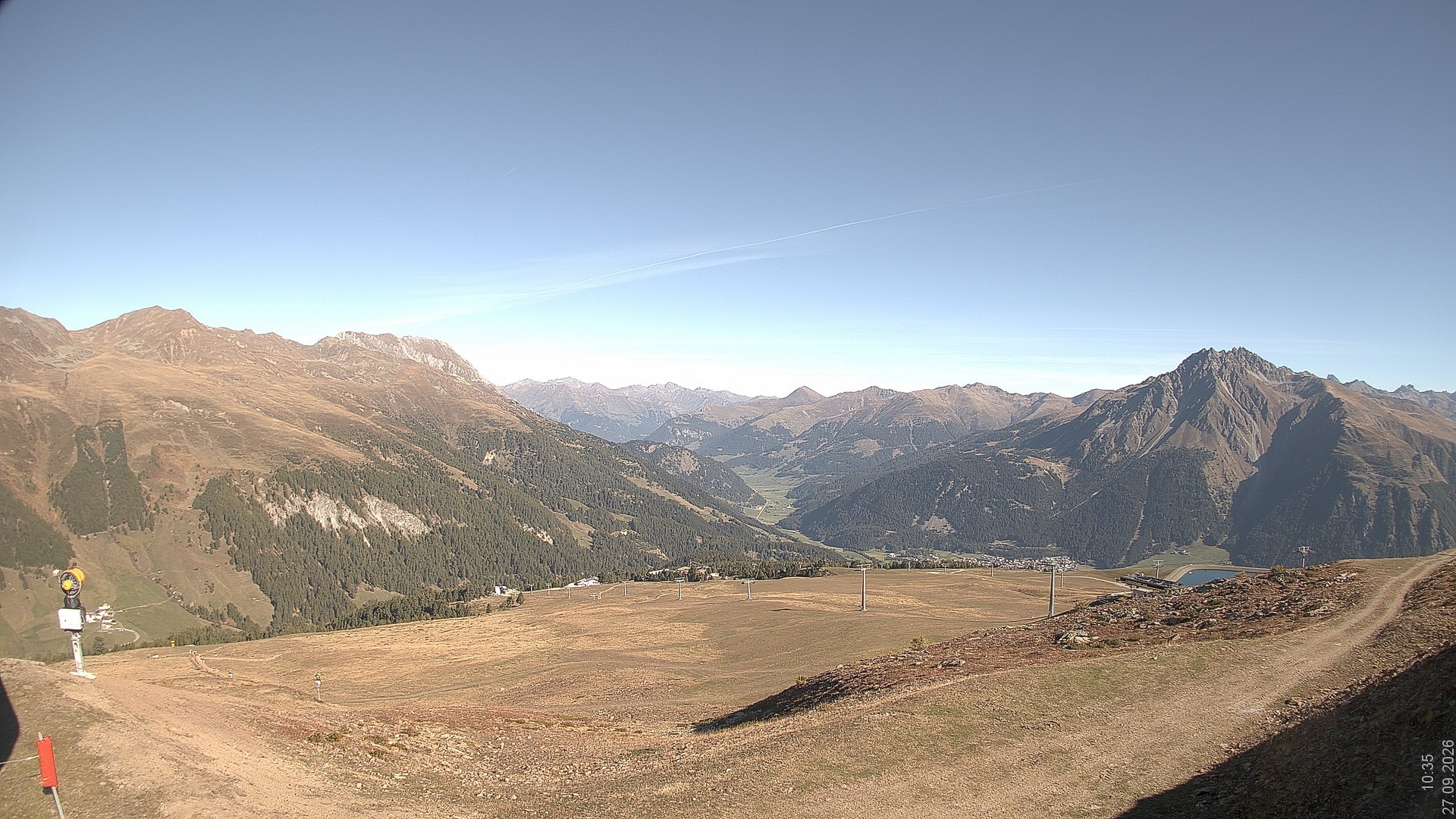 Archiv Foto Webcam Blick vom Rojen - Vinschgau