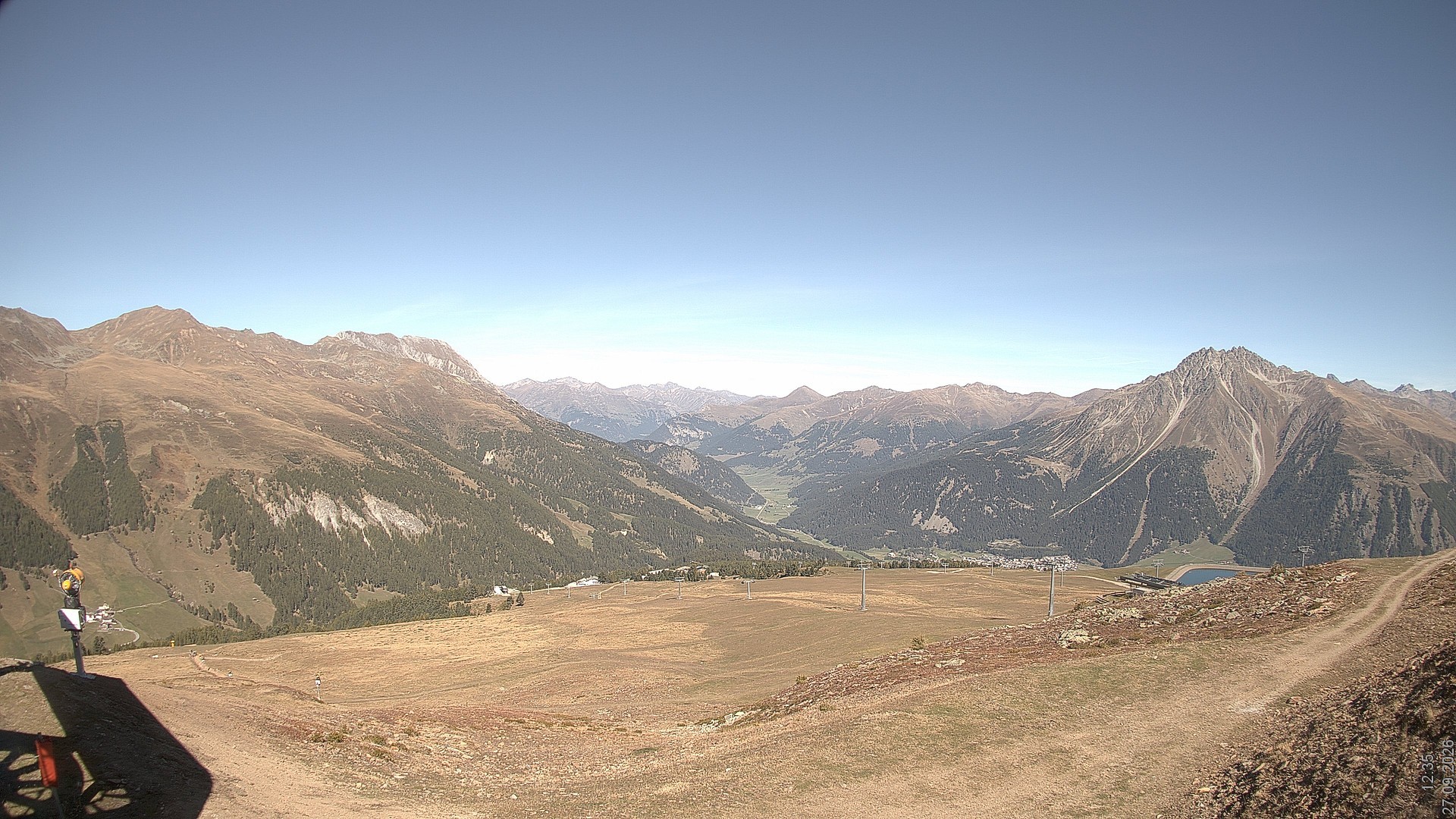 Archiv Foto Webcam Blick vom Rojen - Vinschgau